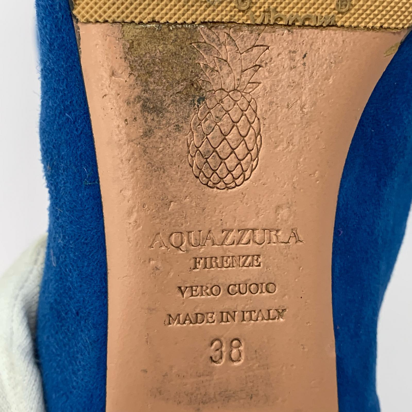 シューズ Aquazzura 青(36) 38 ブルー