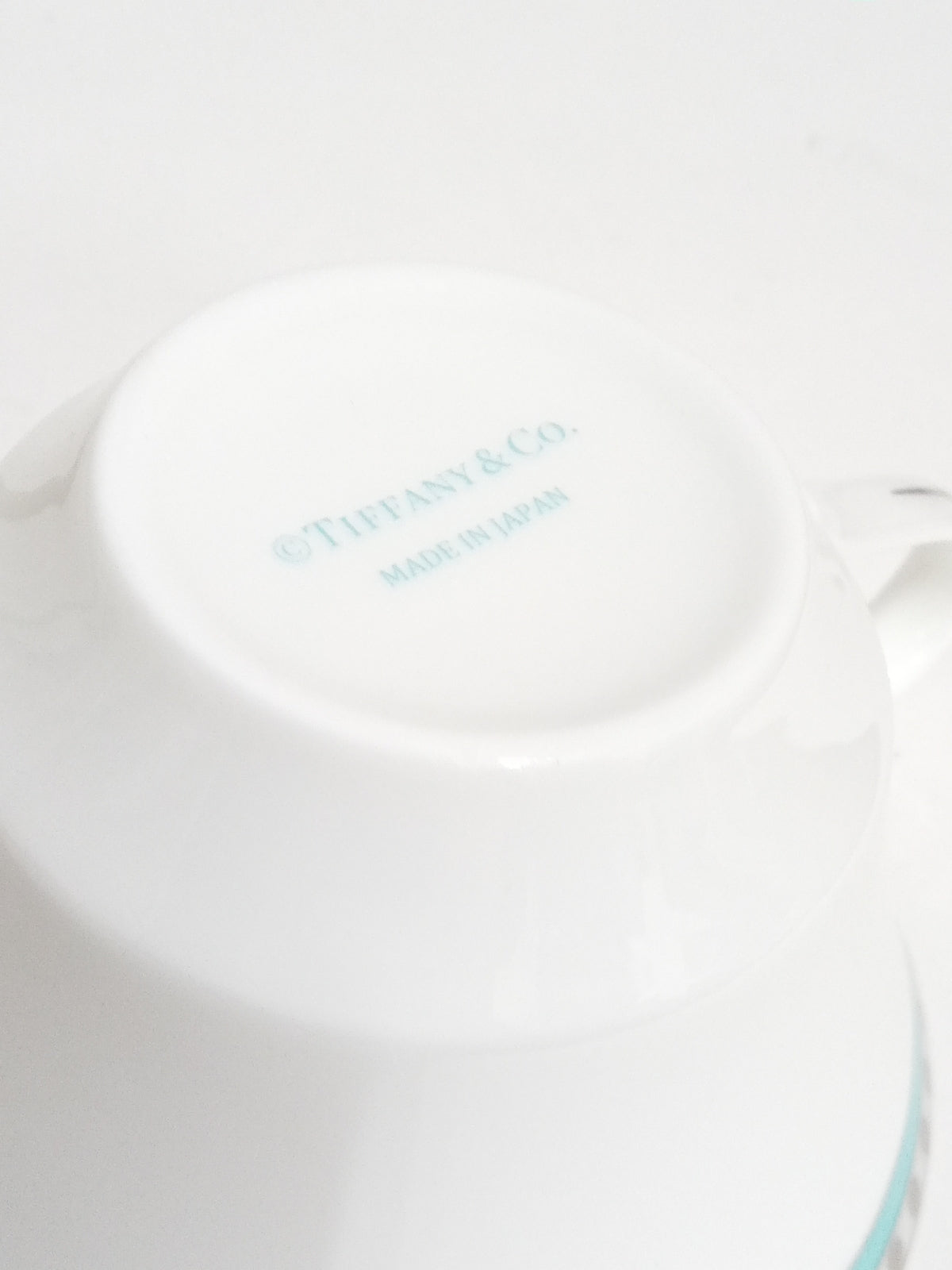 Tiffany&Co./プラチナブルーバンド カップ&ソーサー