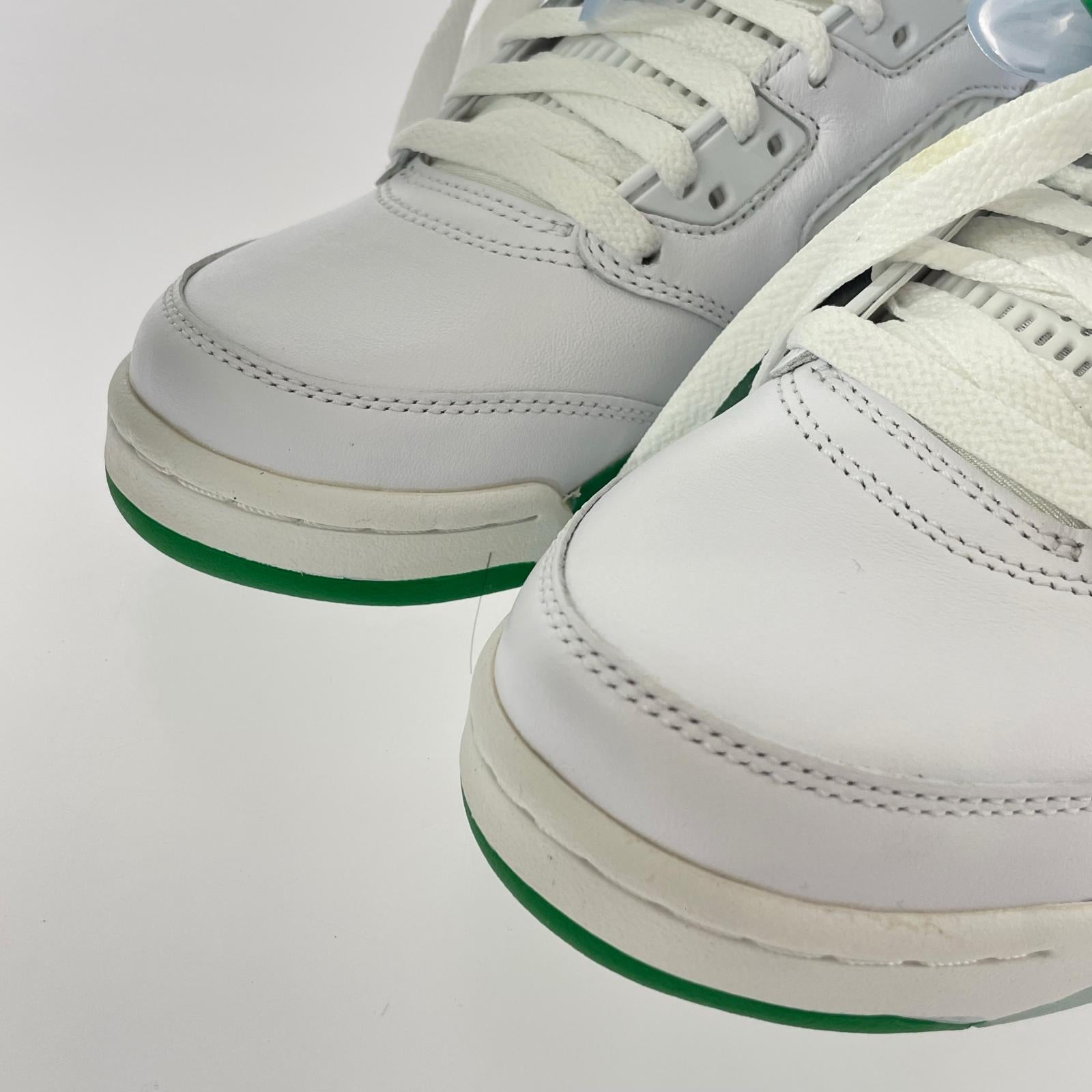 スニーカー WOMEN'S AIR JODAN 5 LUCKY GREEN 25.5cm 25.5cm (US7 1/2 UK7 EU41) ホワイト
