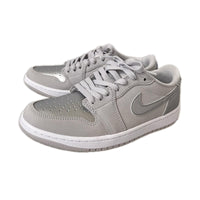 スニーカー AIR JORDAN 1 LOW METALIC SILVER 25.5cm (US7 1/2 UK7 EU41) シルバー