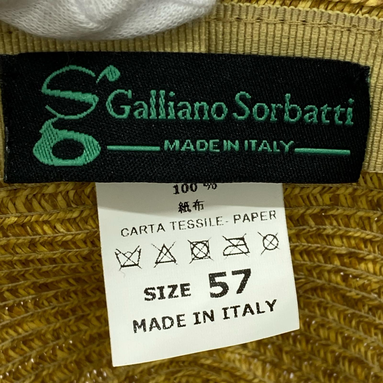 ハット イタリア製麦わらハット ブラウン