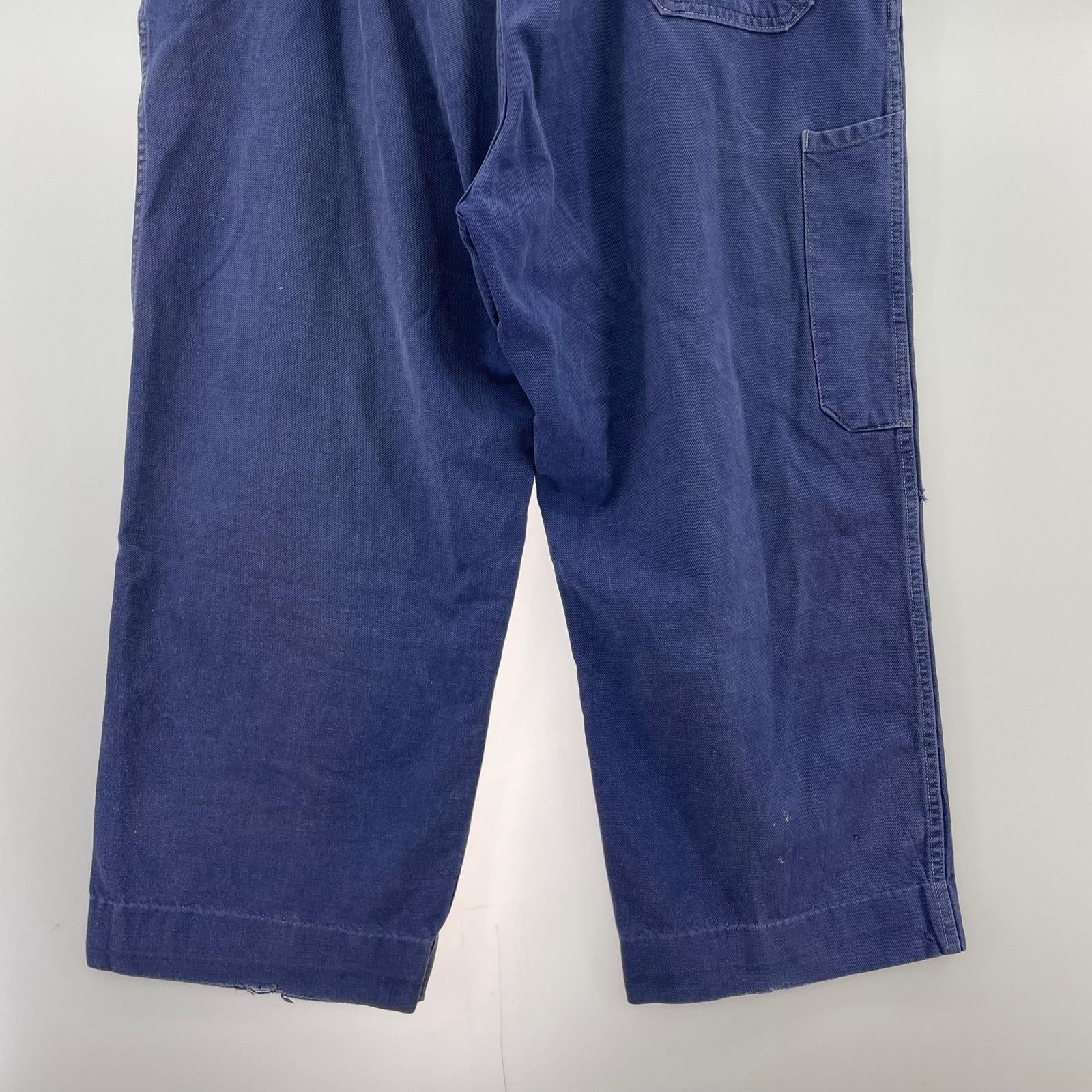 パンツ 40-50s ユーロ VULCAIN ワークパンツ BLU ブルー