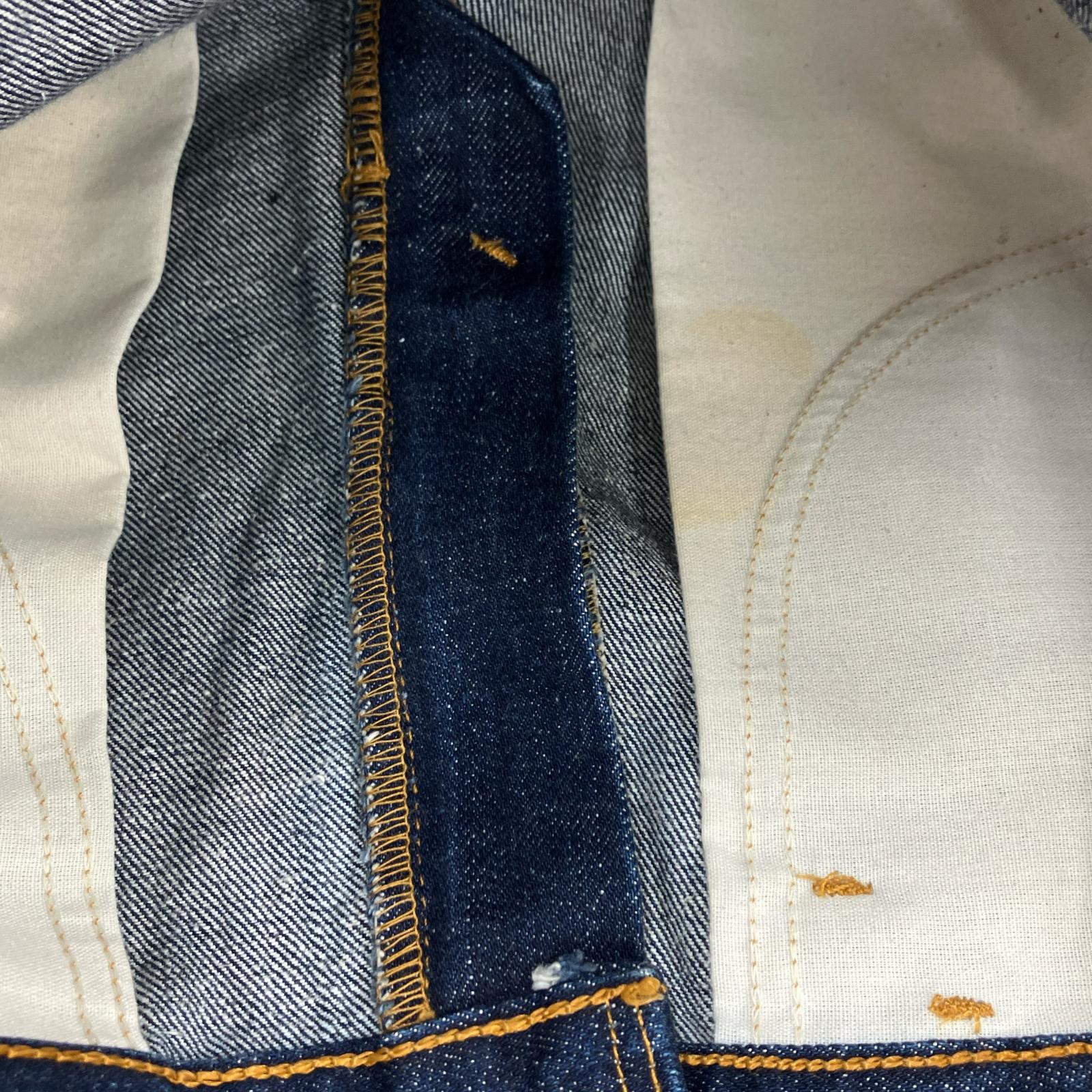 デニムパンツ 00s 646 オレンジタブ ベルボトム W30 L33 30 ネイビー