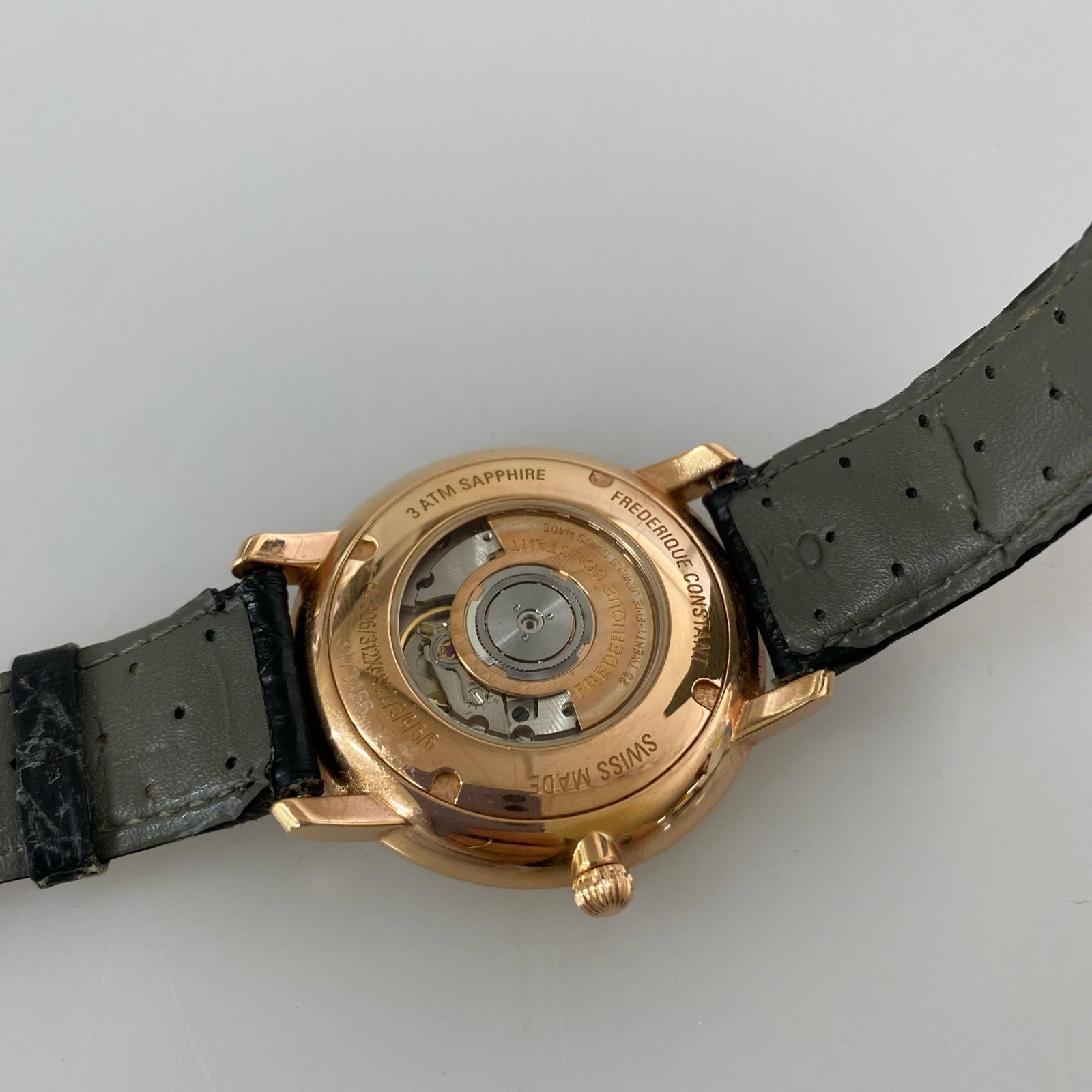 腕時計 FREDERIQUE CONSTANT スリムライン cal.FC-306 自動巻き腕時計 裏スケ
