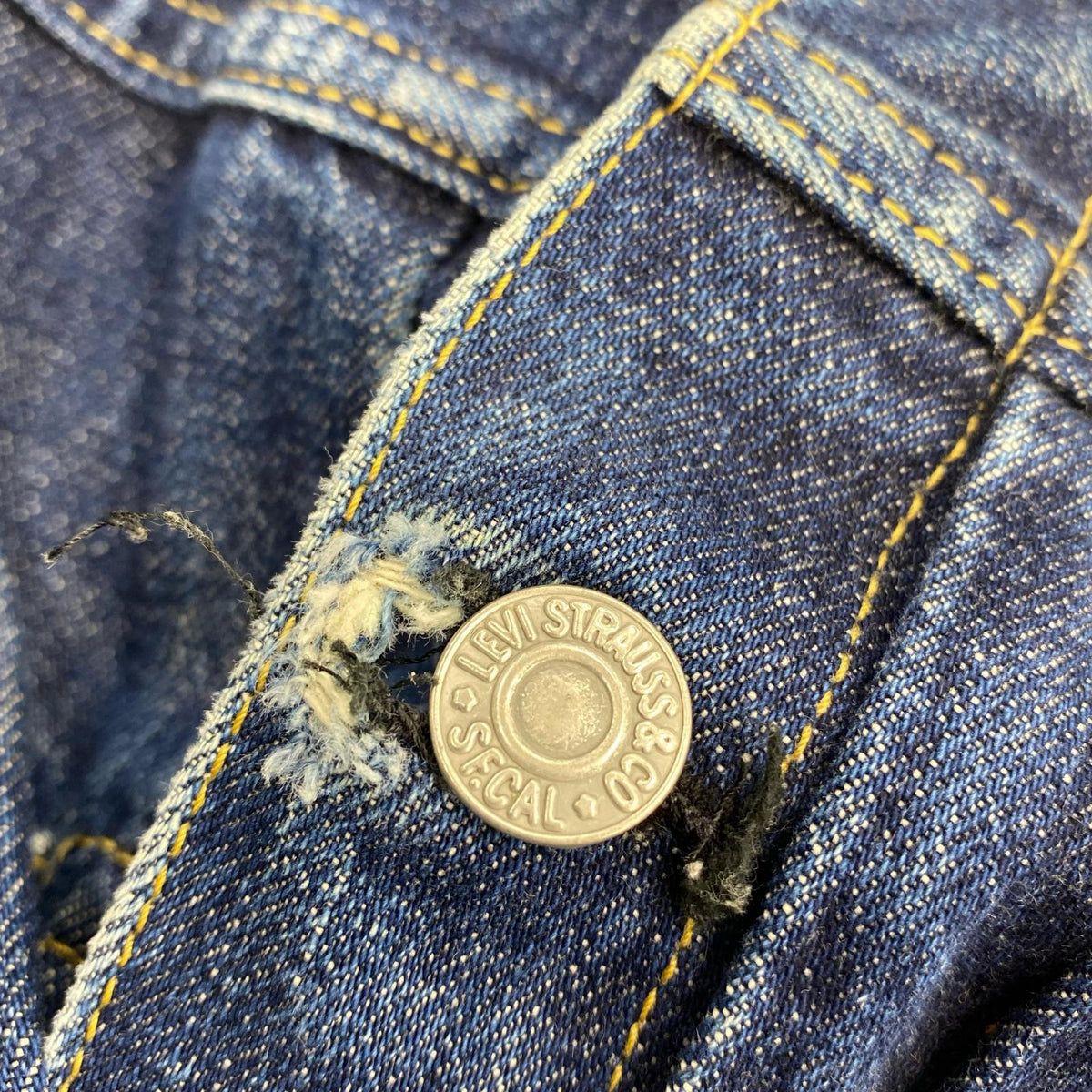 デニムジャケット Levi's 97年製 507 復刻 2nd BIGE デニムジャケット 38 38 ネイビー