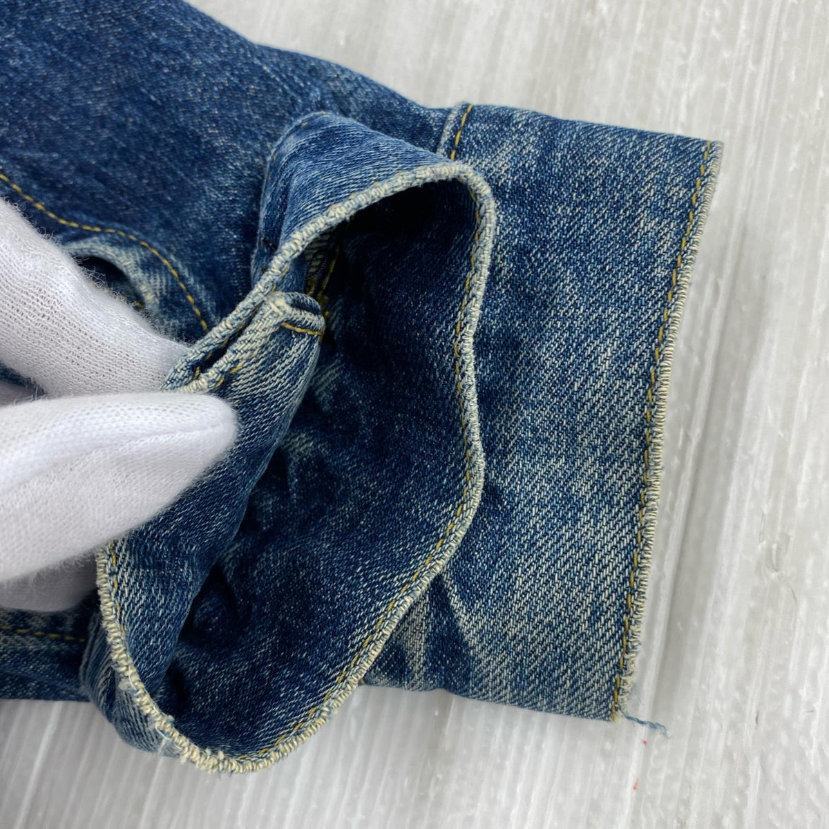 デニムジャケット Levi's 97年製 507 復刻 2nd BIGE デニムジャケット 38 38 ネイビー