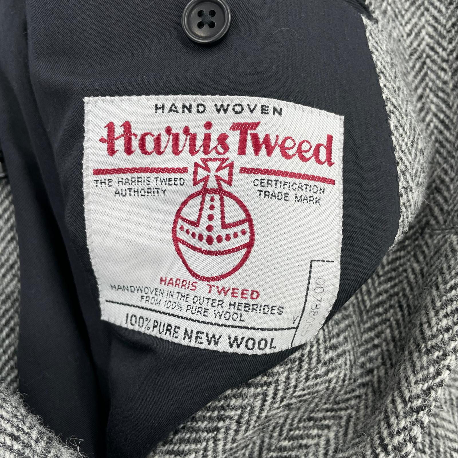 テーラードジャケット Harris Tweed ヘリンボーンジャケット グレー(XL) グレー