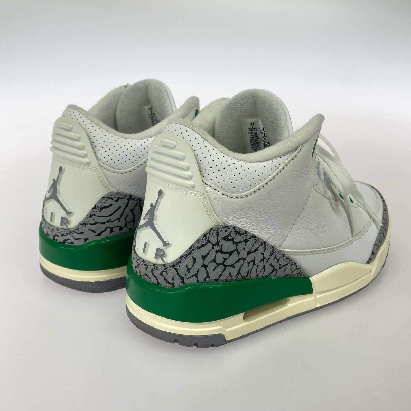 シューズ Air Jordan 3 Retro Lucky Green 24cm (US6 UK5 1/2 EU38) ホワイト