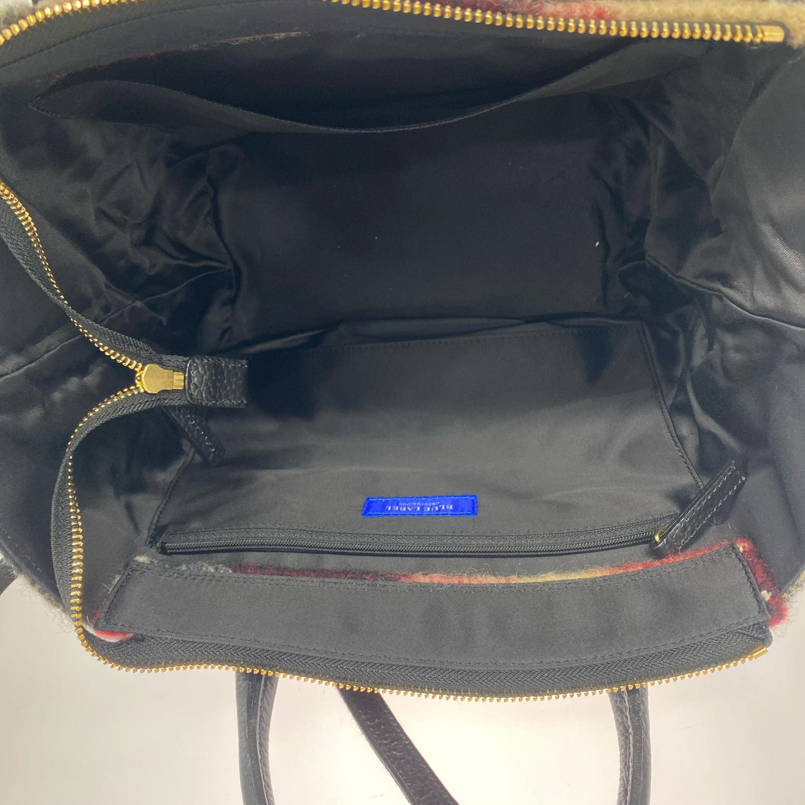 ショルダーバッグ BURBERRY BLUE LABEL モヘアトート