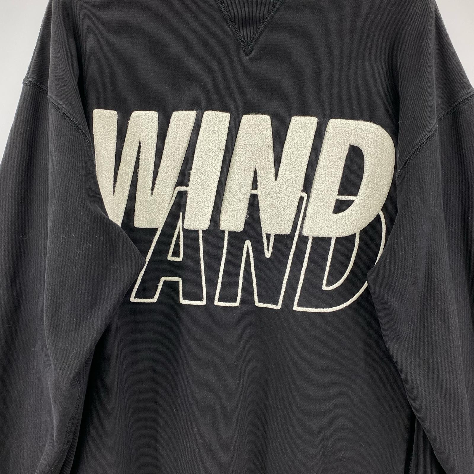 スウェット WIND AND SEA WDS SEA Damaged Crew neck 加工スウェット XL ブラック ブラック