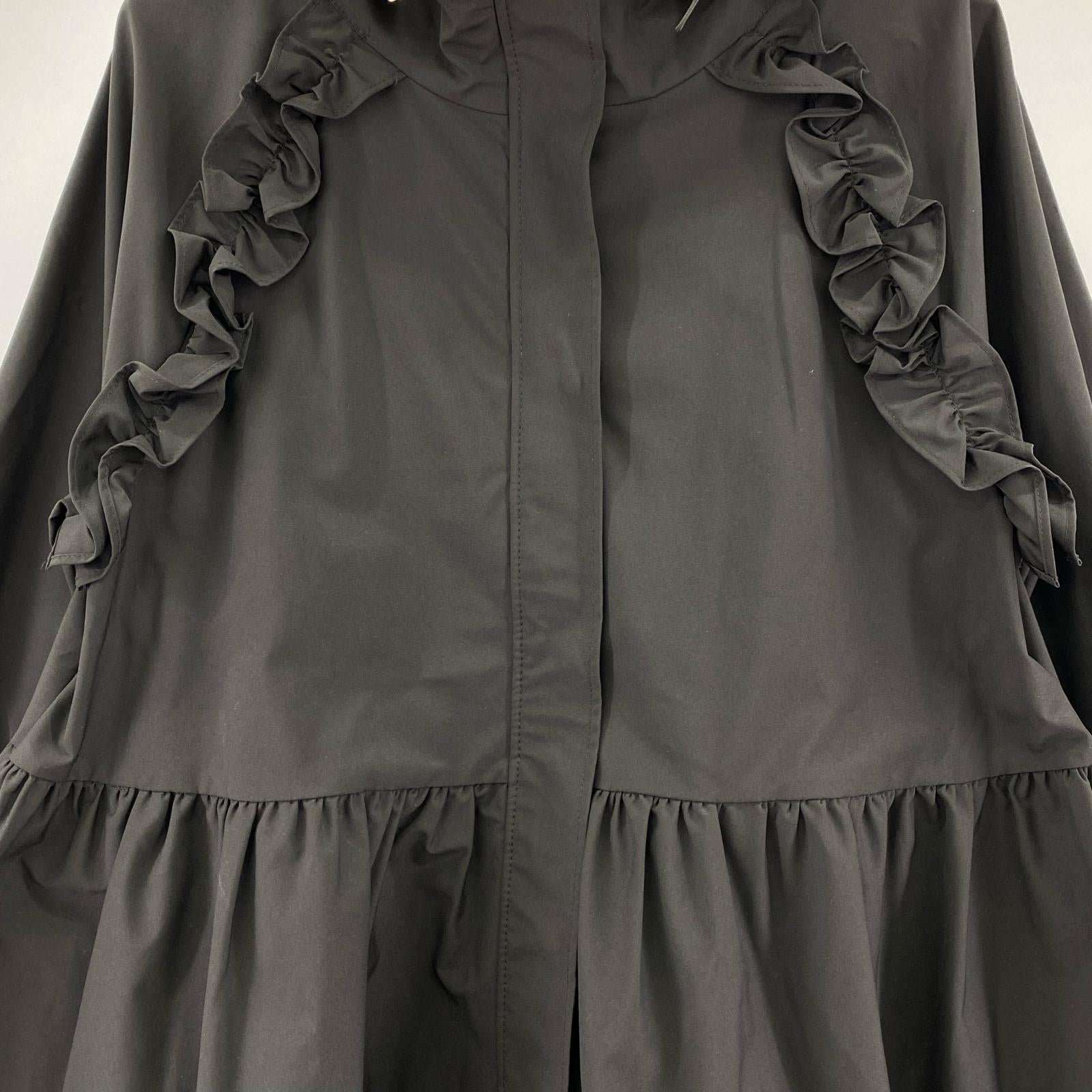 ジャケット maison de Dolce フリルマウンテンパーカー F ブラック フリー ブラック