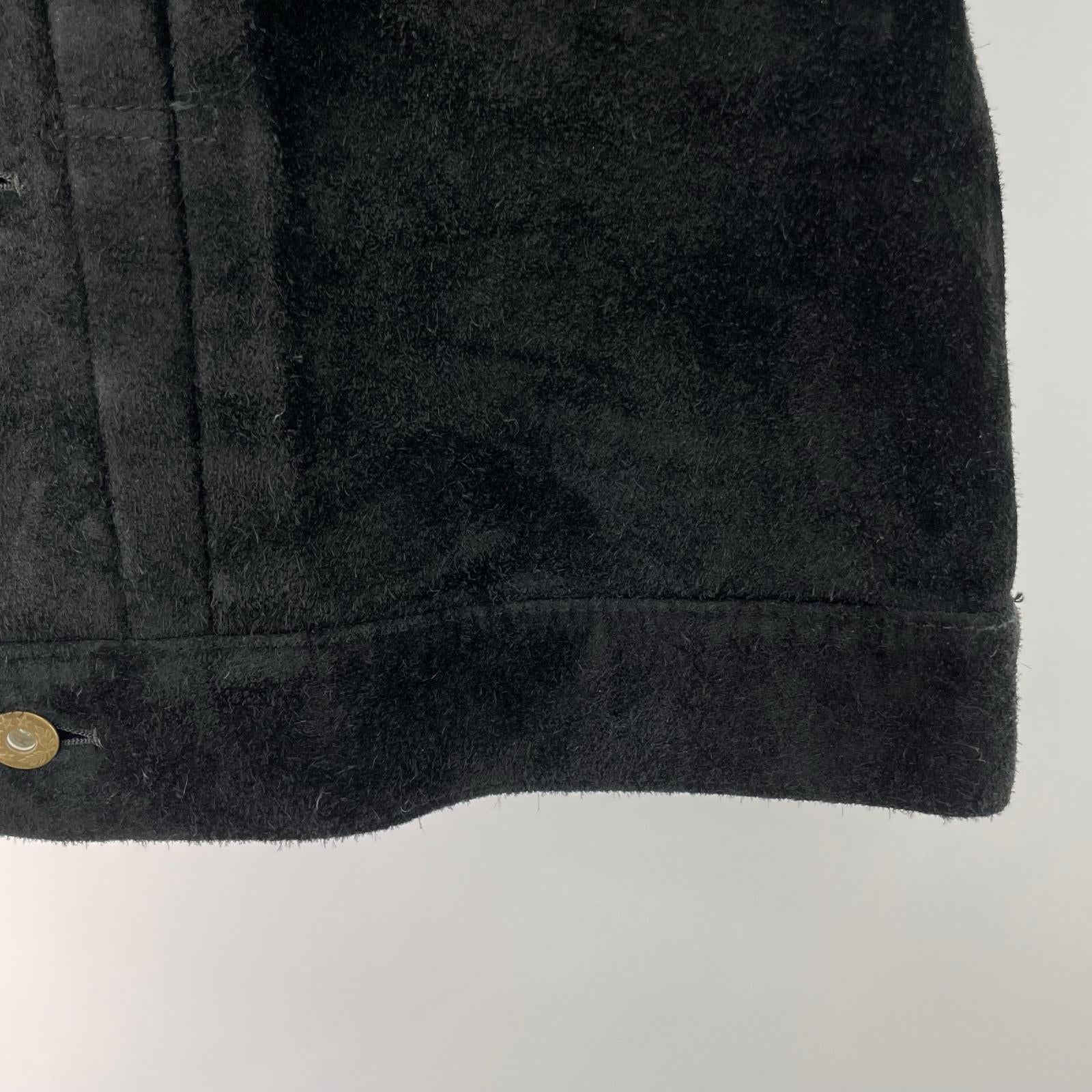 ジャケット STEER ROUGHOUT TYPE ⅡJEAN JACKET 黒 (40) 40 ブラック