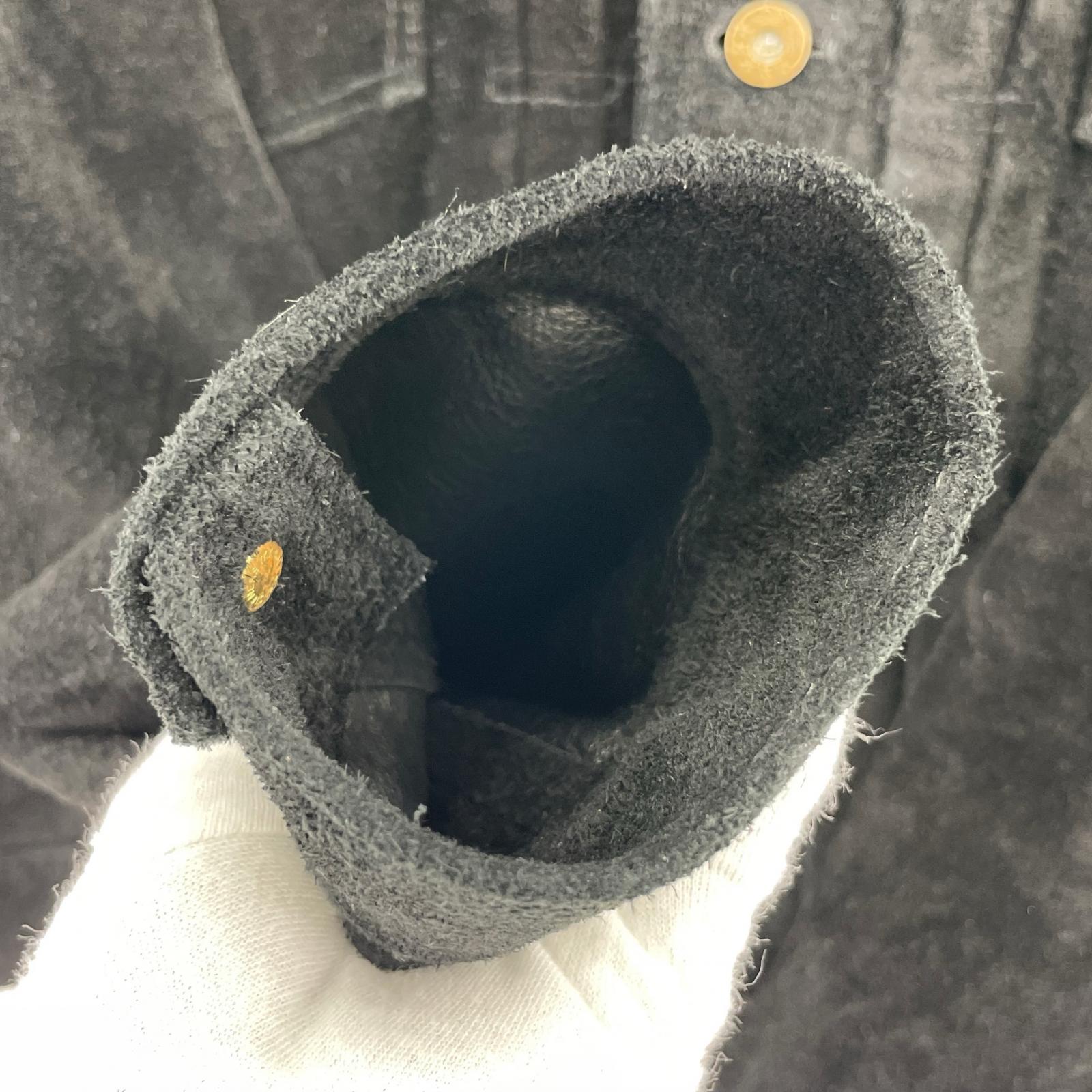 ジャケット STEER ROUGHOUT TYPE ⅡJEAN JACKET 黒 (40) 40 ブラック