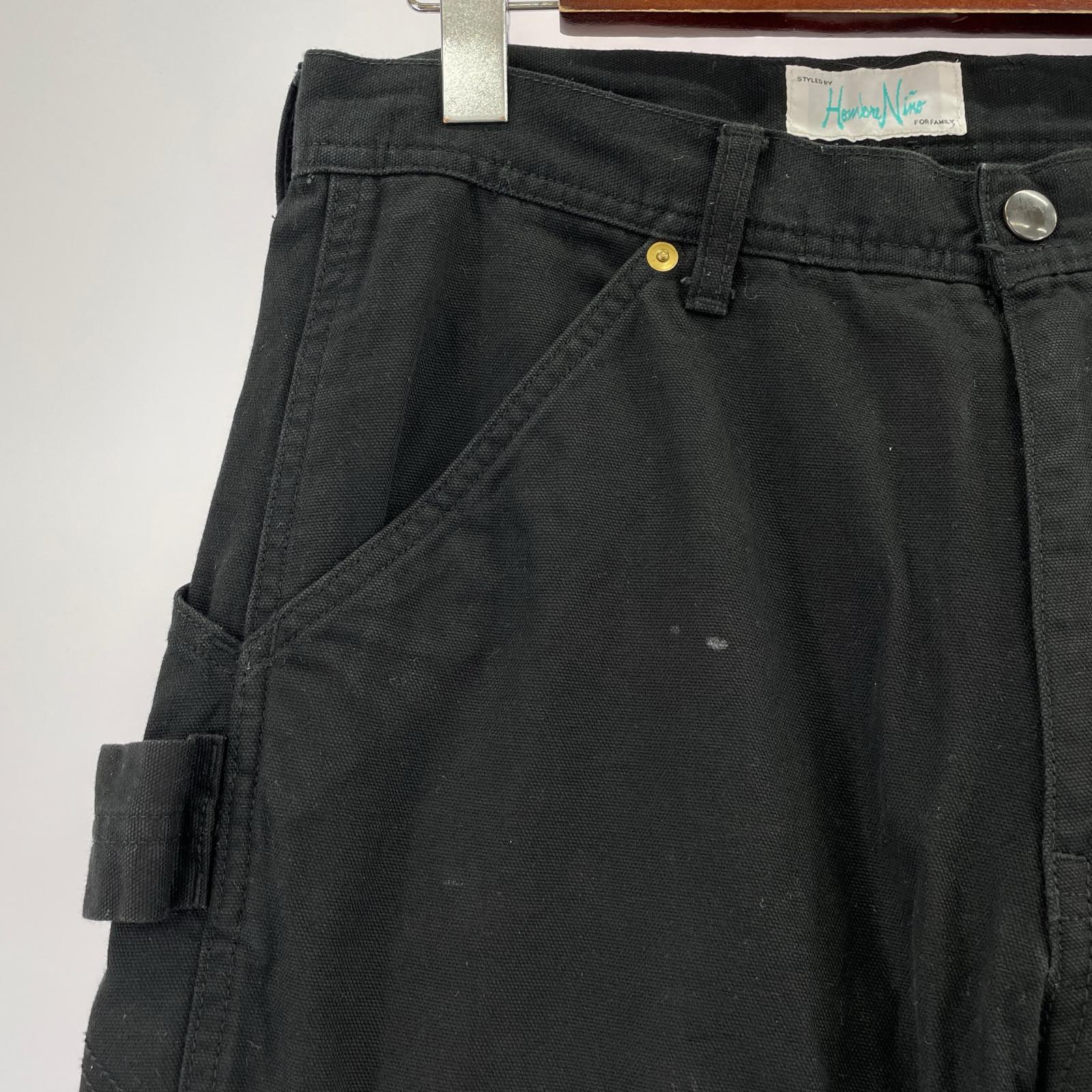 パンツ ギミックペインターテパンツ 黒 M ブラック