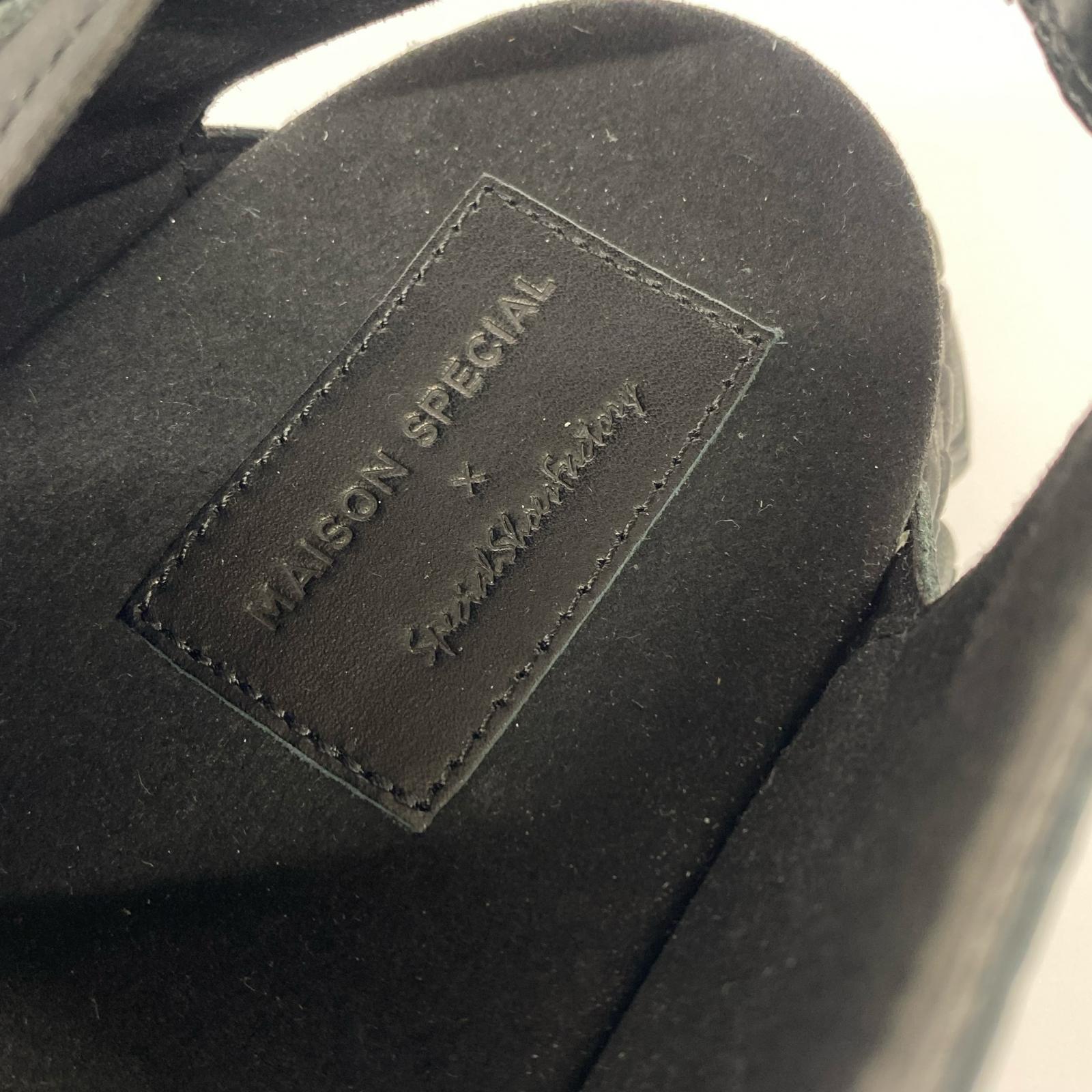 サンダル ×SPECIAL SHOES FACTORY 27.5㎝ 黒 27.5cm (US9 1/2 UK9 EU45) ブラック