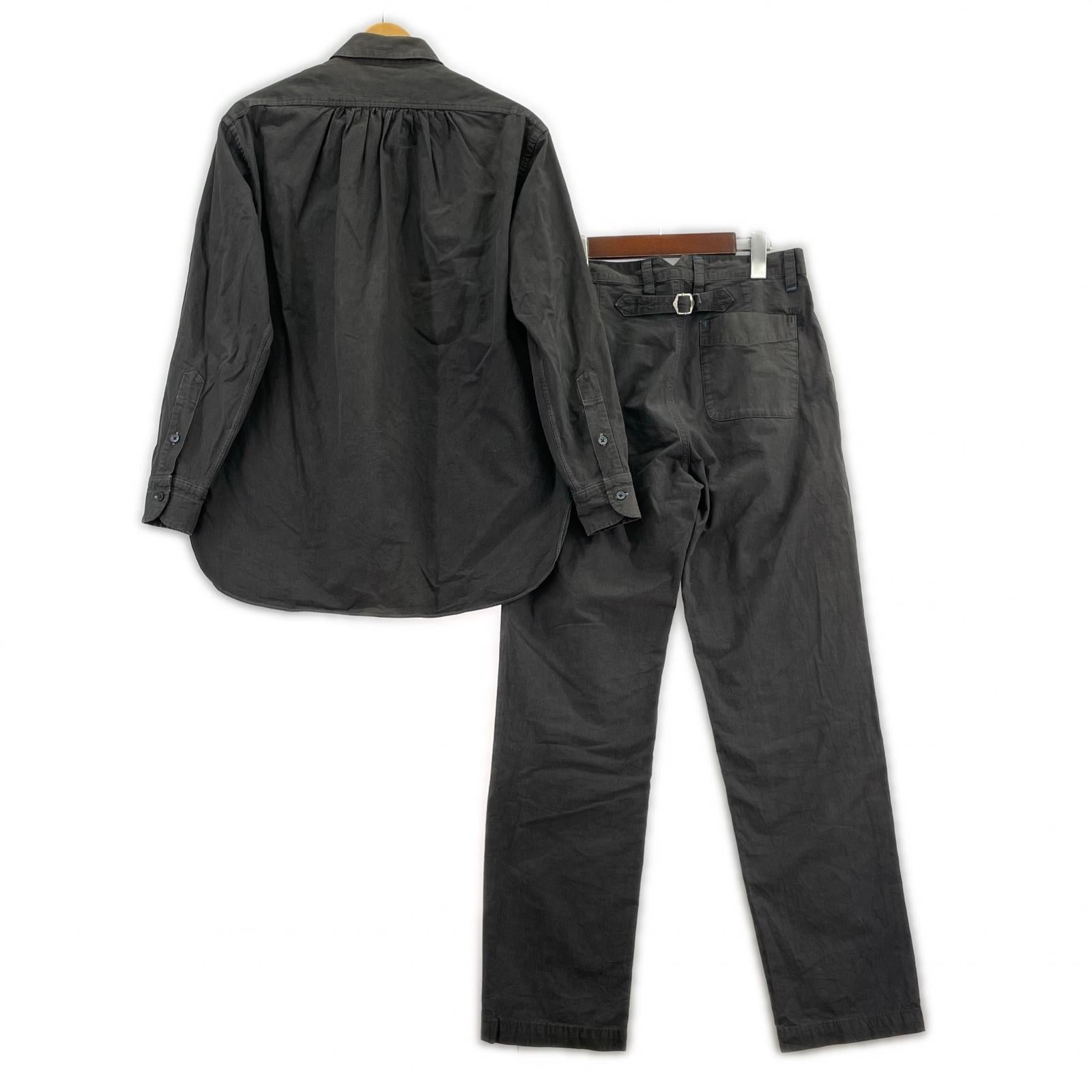 セットアップ porter classic シャツ パンツ シンチ セットアップ(S) S ブラック