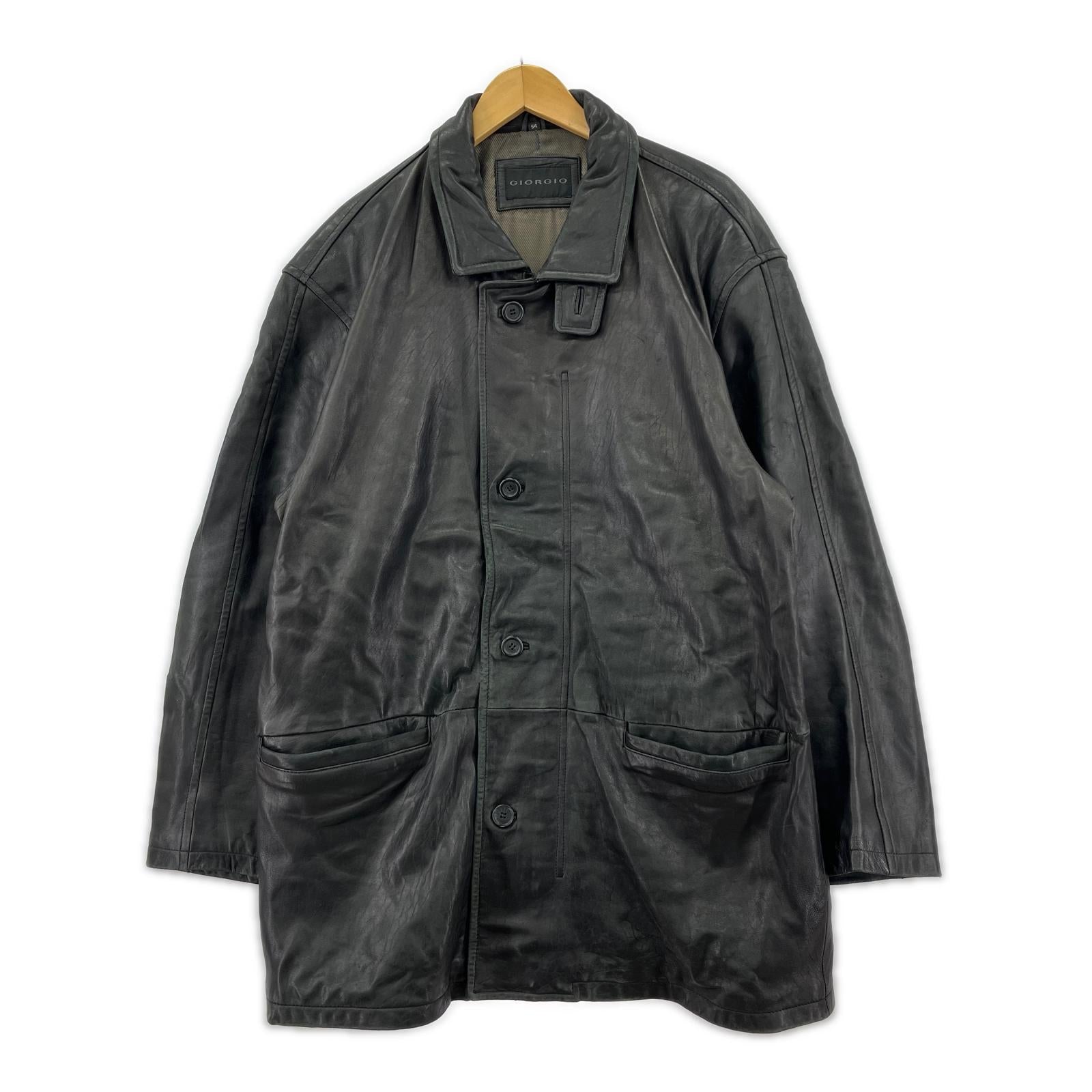レザージャケット GIORGIO レザーコート ブラック ブラック