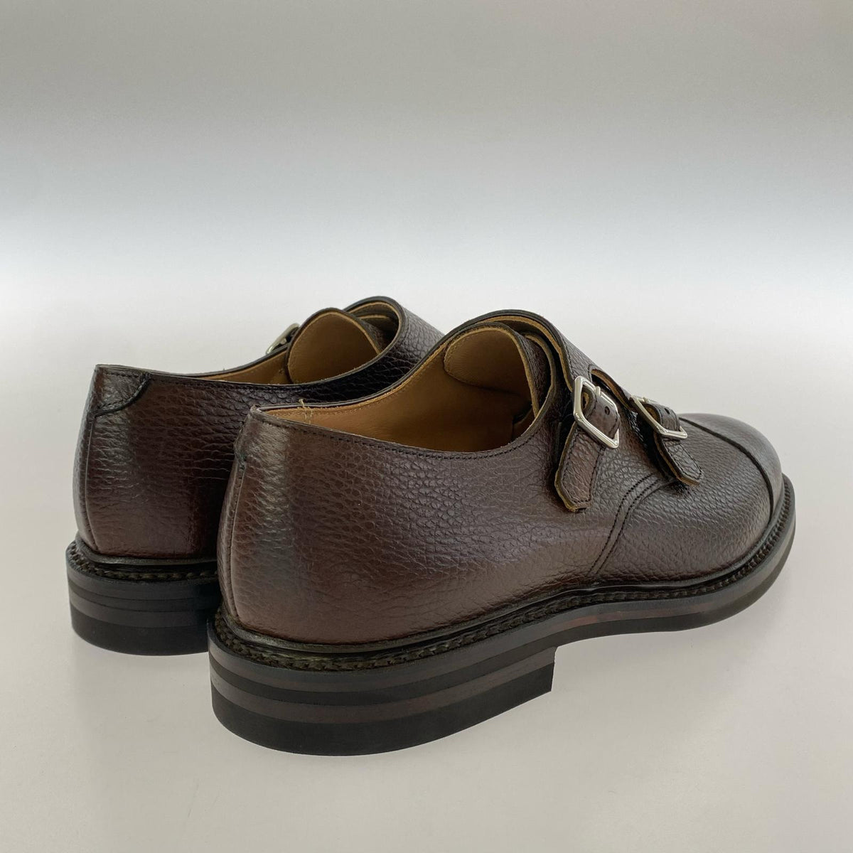 シューズ Tay 3 ダブルモンク 71/2E ブラウン