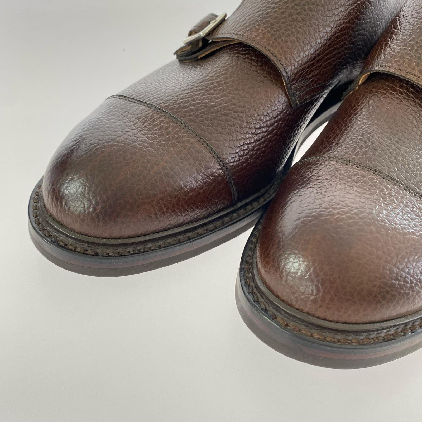 シューズ Tay 3 ダブルモンク 71/2E ブラウン