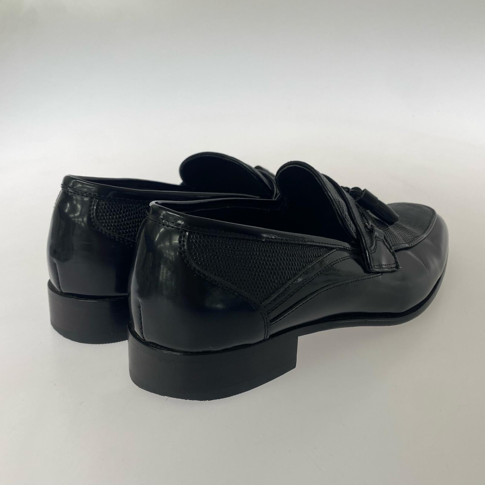 シューズ LUTECIA タッセルローファー BLK 25.5cm 25.5cm (US7 1/2 UK7 EU41) ブラック