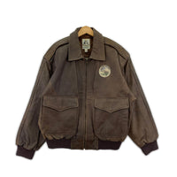レザージャケット 90s USAORMY PARAGON BWN M2 USA製 ブラウン