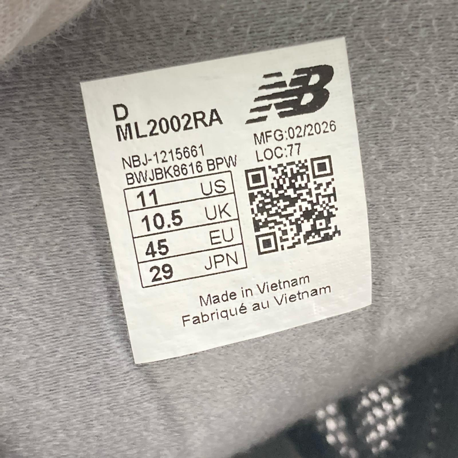 スニーカー ML2002RA 29.0 29cm (US11 UK10 1/2 EU48) グレー