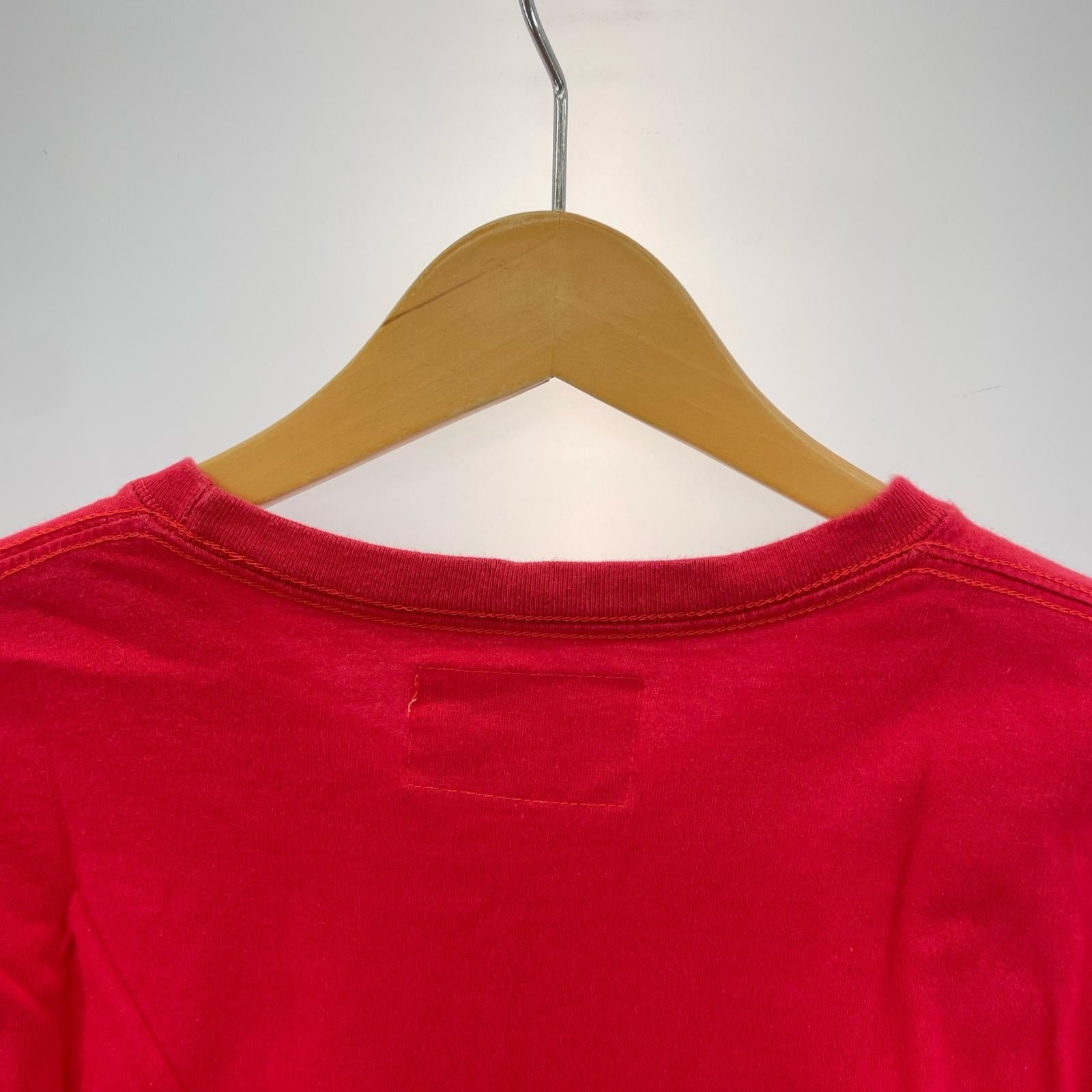 半袖Tシャツ フロントロゴTEE L レッド L