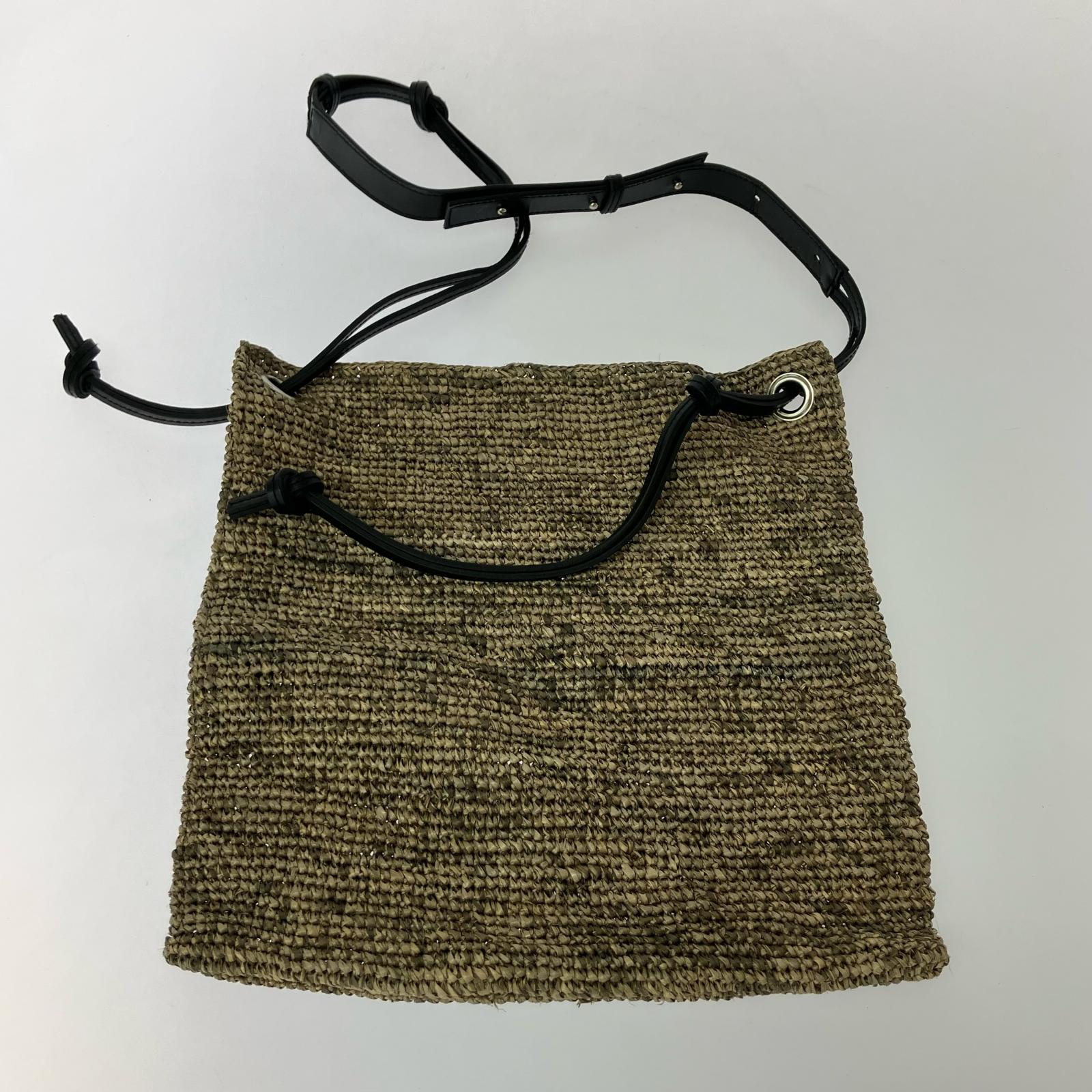 ショルダーバッグ Raffia shouder bag ブラウン ブラウン