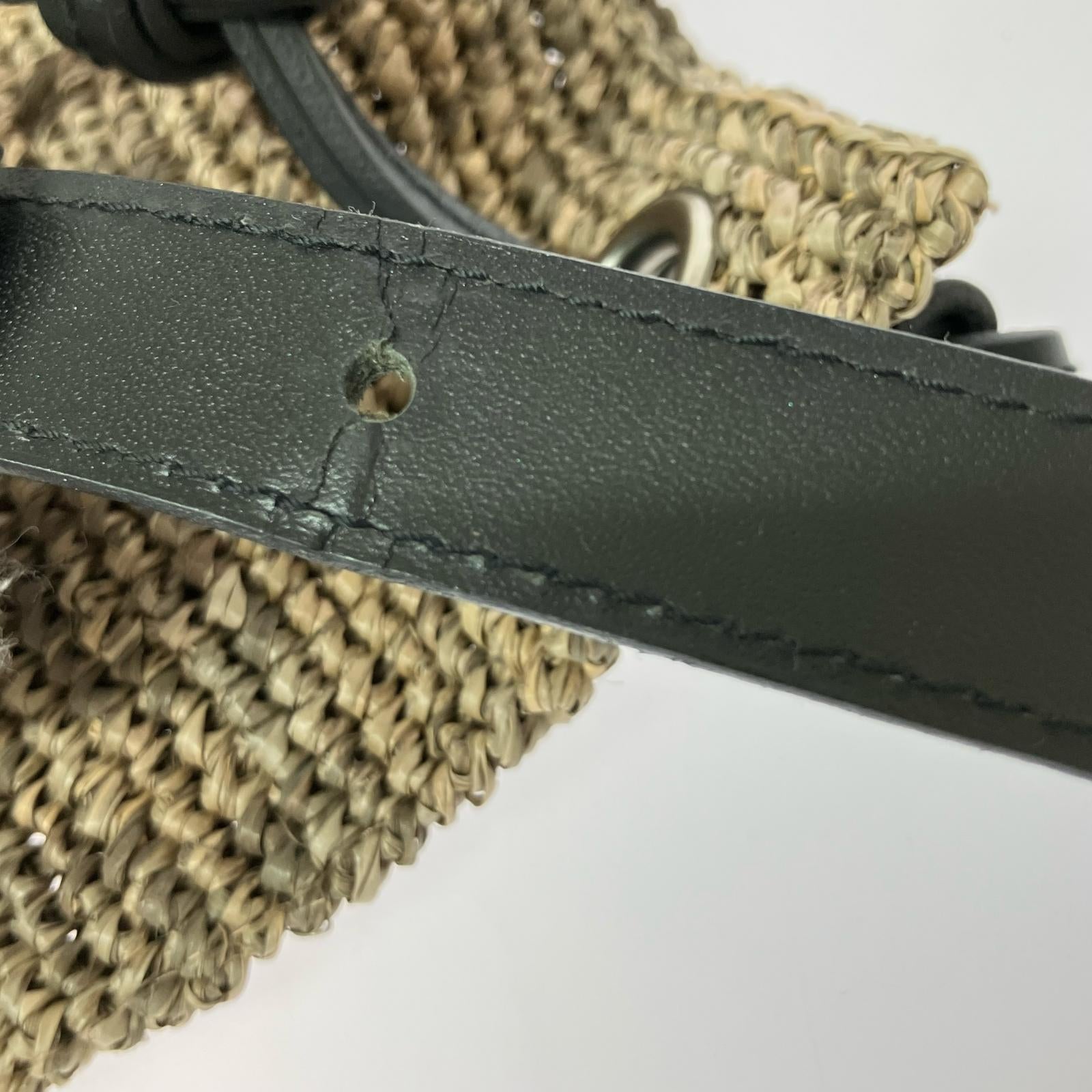 ショルダーバッグ Raffia shouder bag ブラウン ブラウン