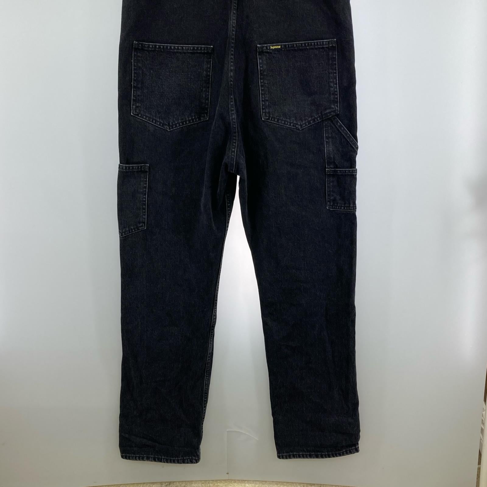 オーバーオール 22AW/Cargo Denim Overalls/M ブラック