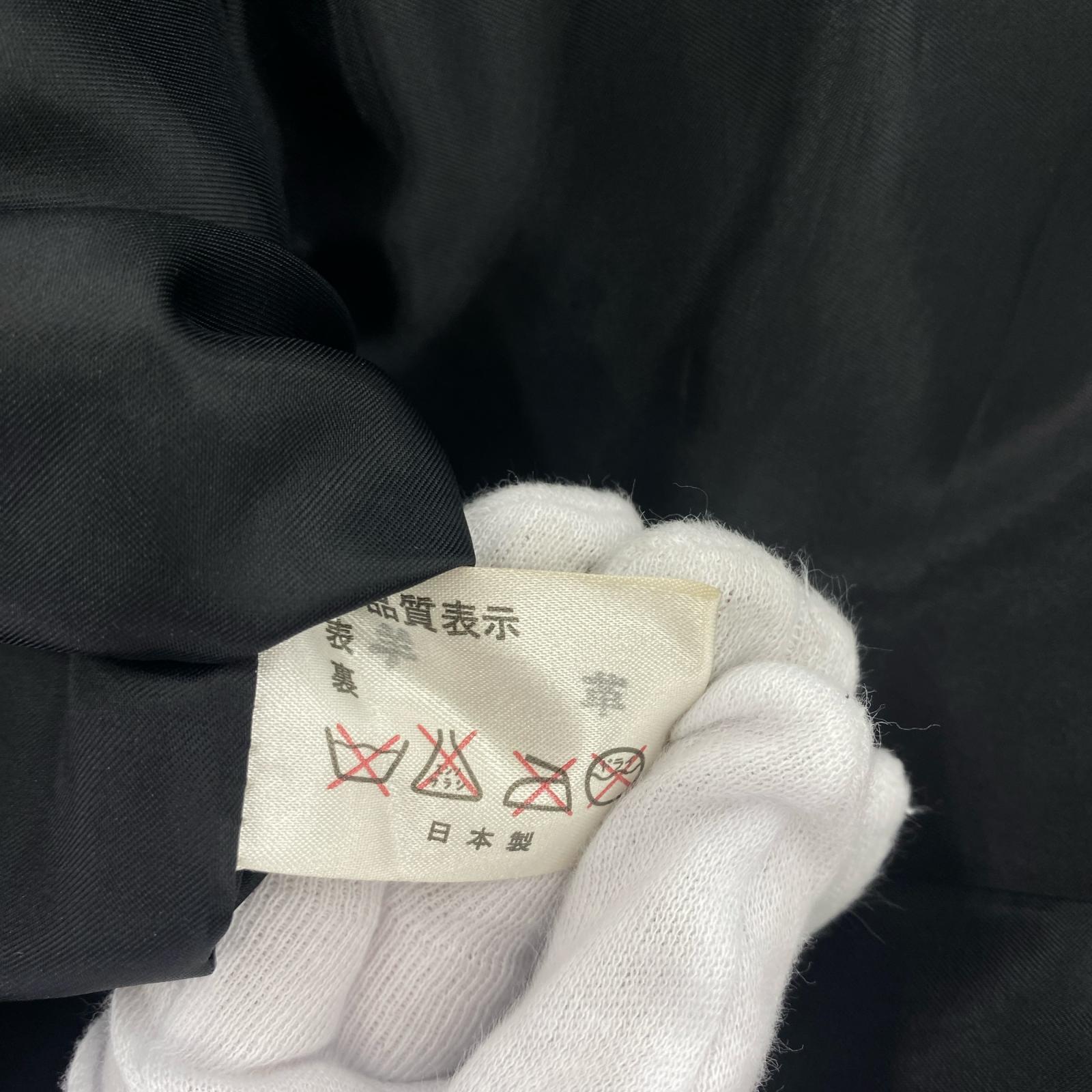 テーラードジャケット ラムレザー LL ブラック