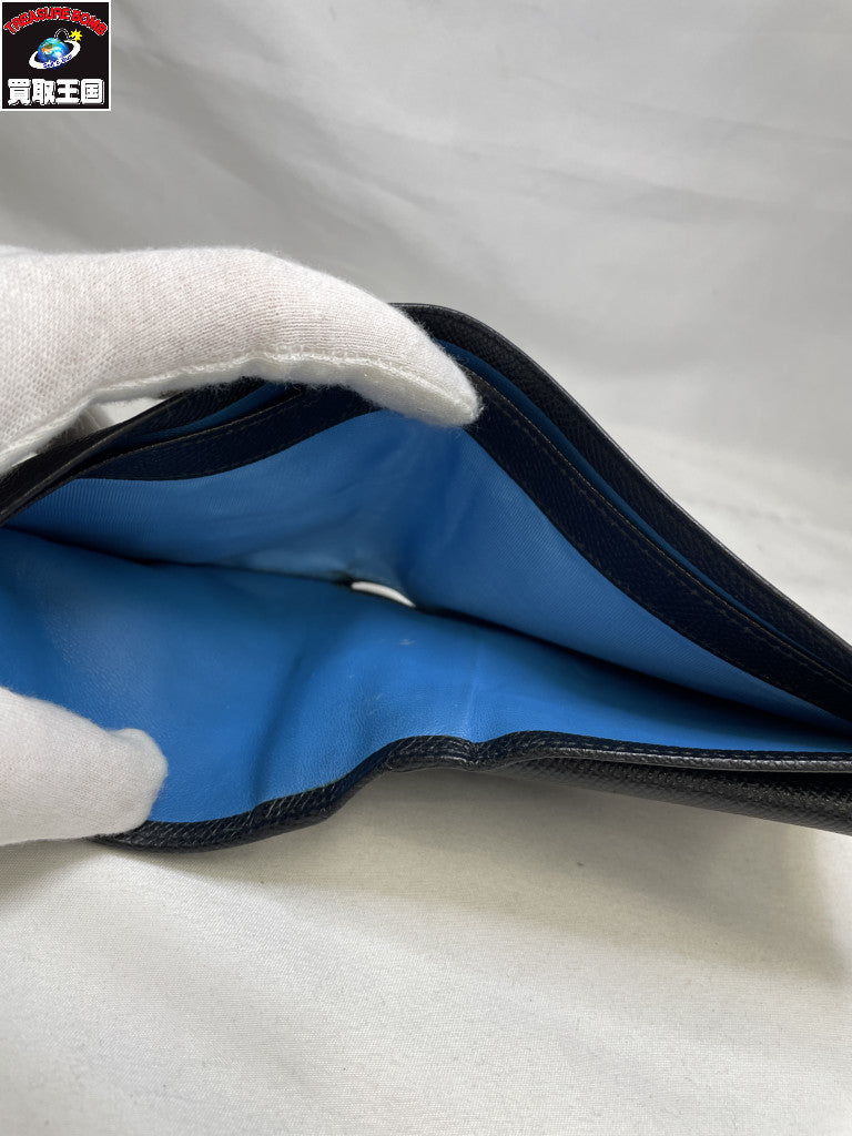 BVLGARI/2つ折り/ブラック