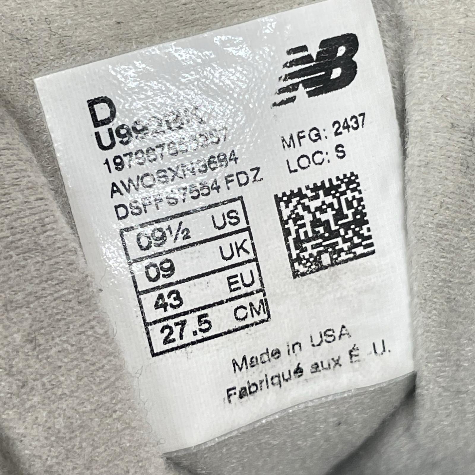 スニーカー USA製 U992BK(27.5) ブラック 27.5cm (US9 1/2 UK9 EU45) ブラック