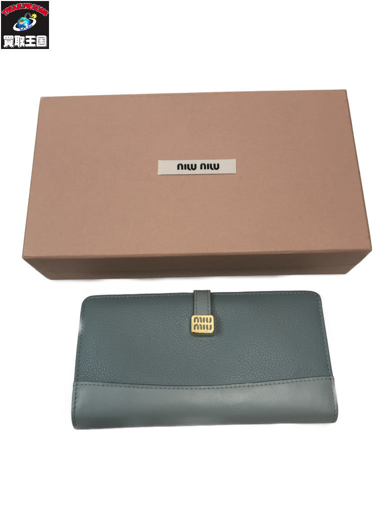 miumiu/ロゴ/レザー/財布