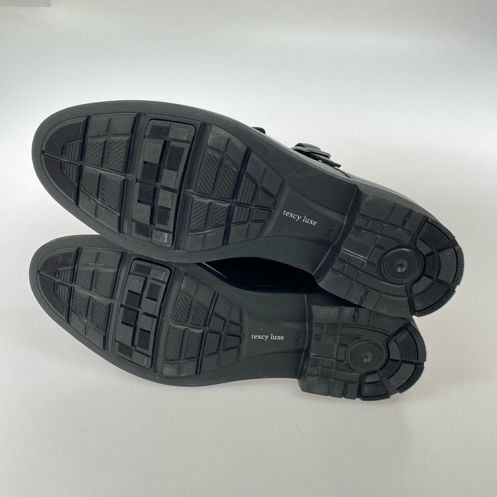 シューズ ASICS texcy luxe GORE-TEX ダブルモンクストラップシューズ 26.0 ブラック 26cm (US8 UK7 1/2 EU42) ブラック