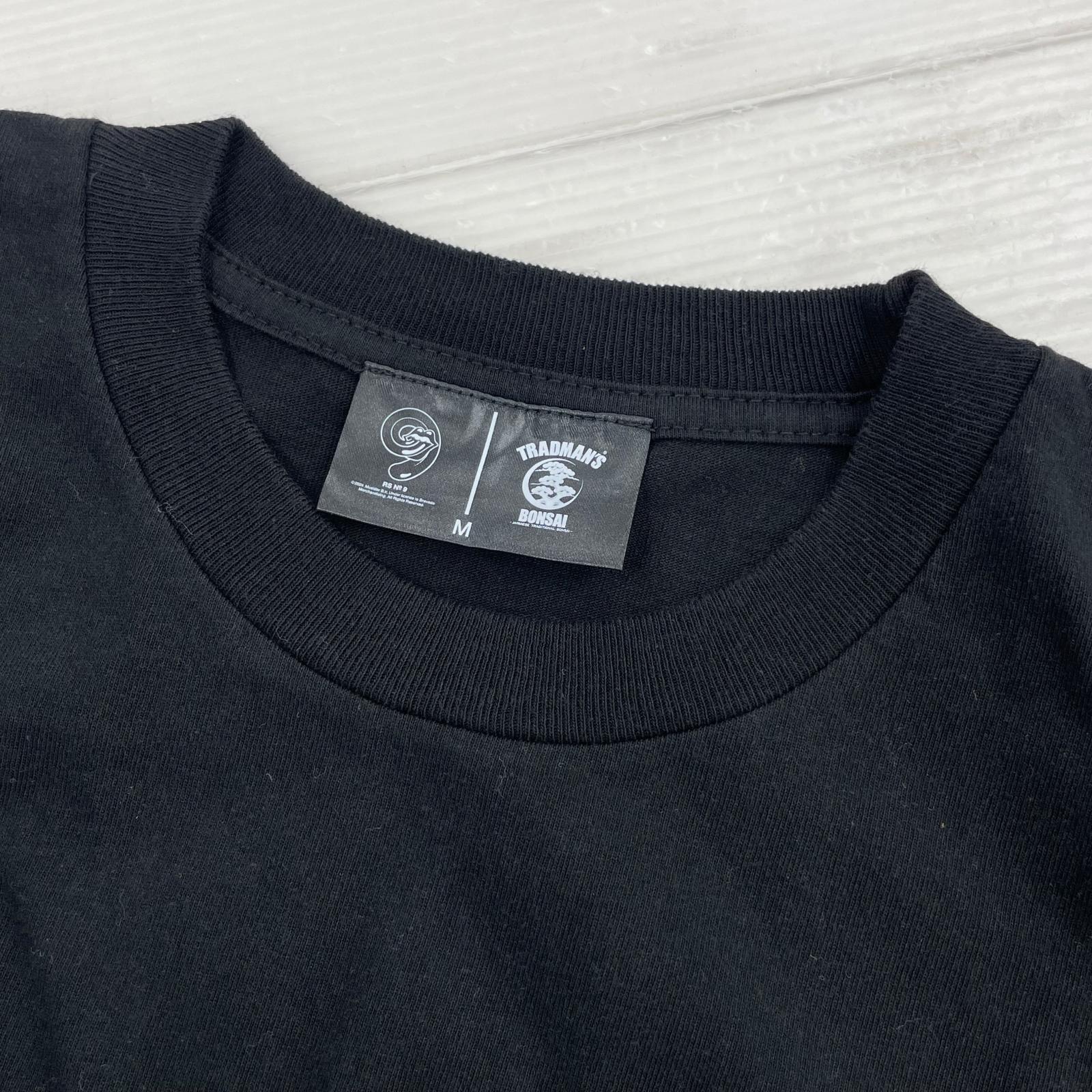 半袖Tシャツ THE ROLLING STONES×TRADMAN'S BONSAI M ブラック
