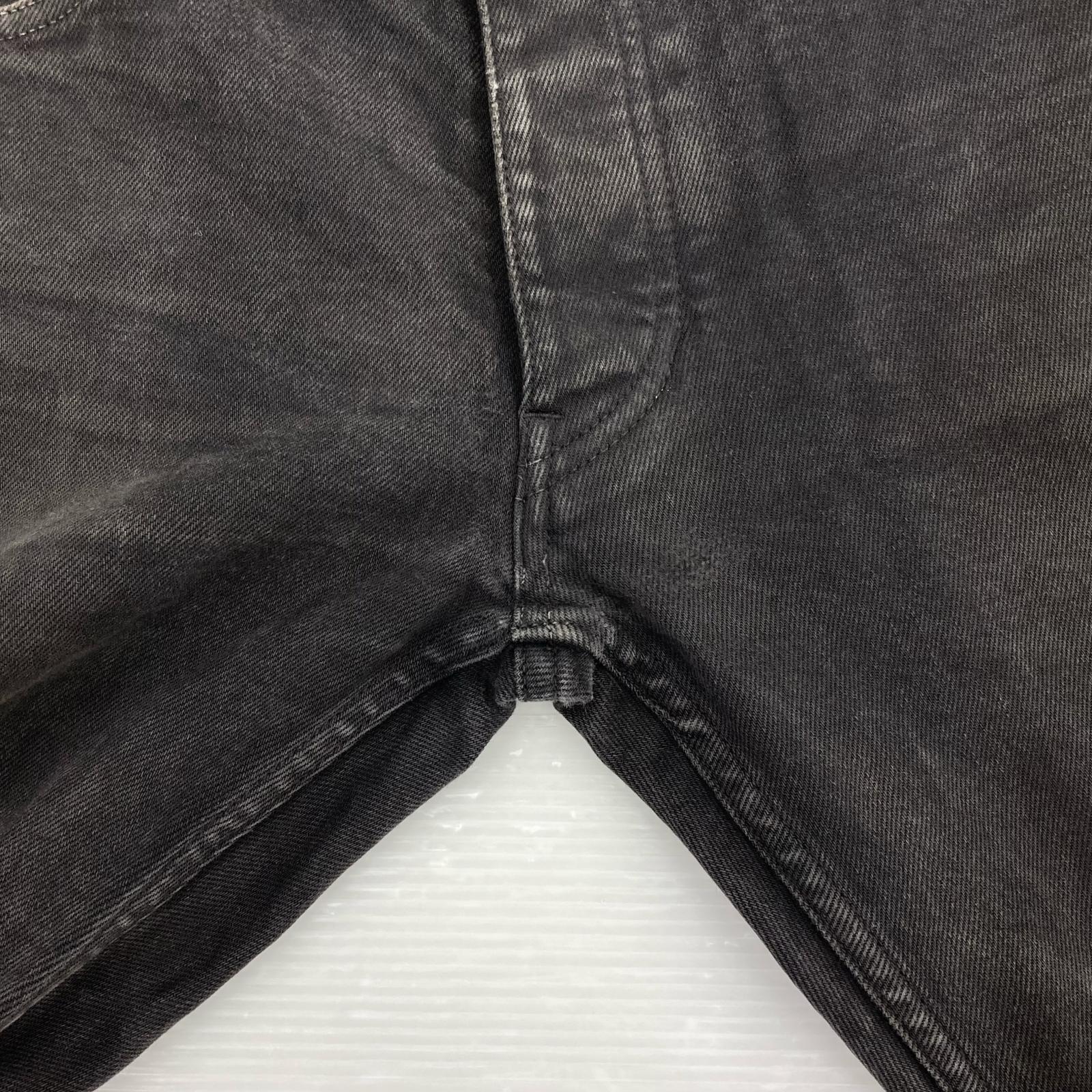 パンツ スキニー ブラック ダメージ加工 S S ブラック