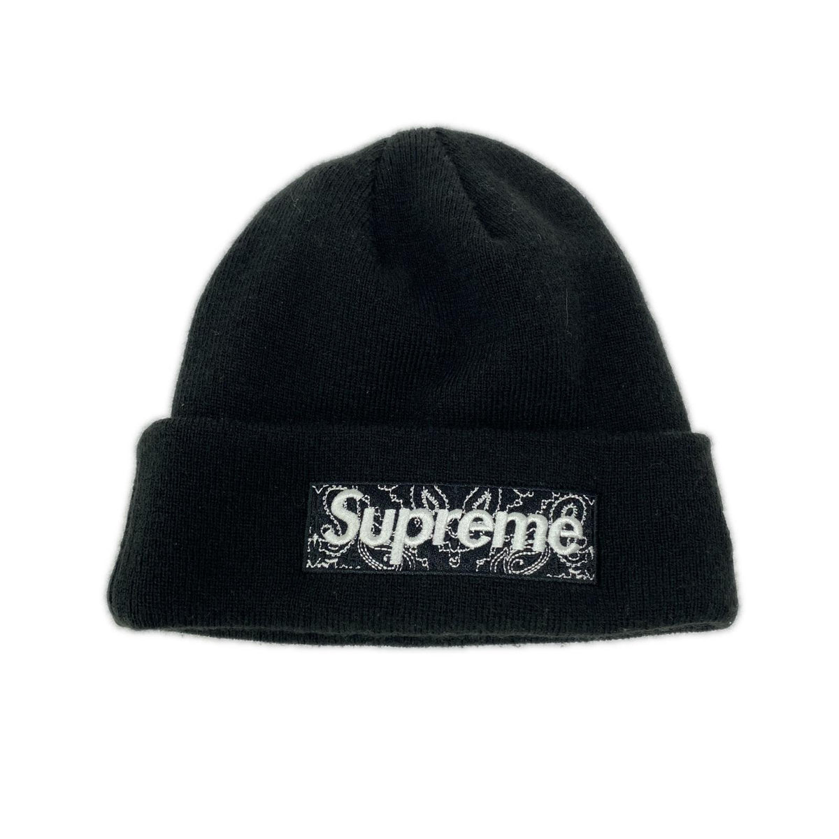 ニットキャップ 19FW Bandana Box Logo Beanie ブラック ブラック