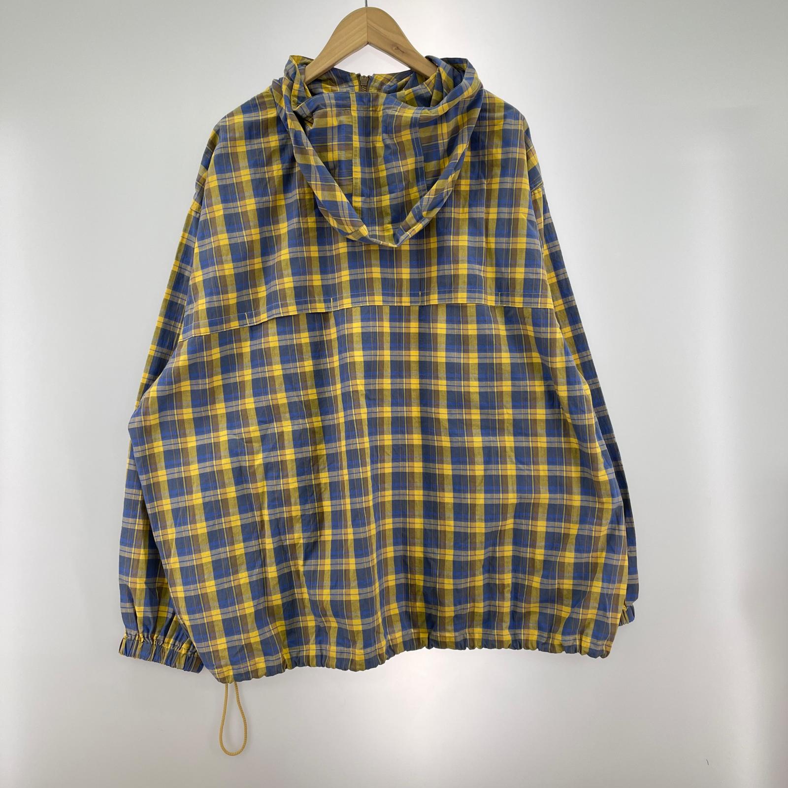 パーカー squeezed design チェック ハーフジップ 2