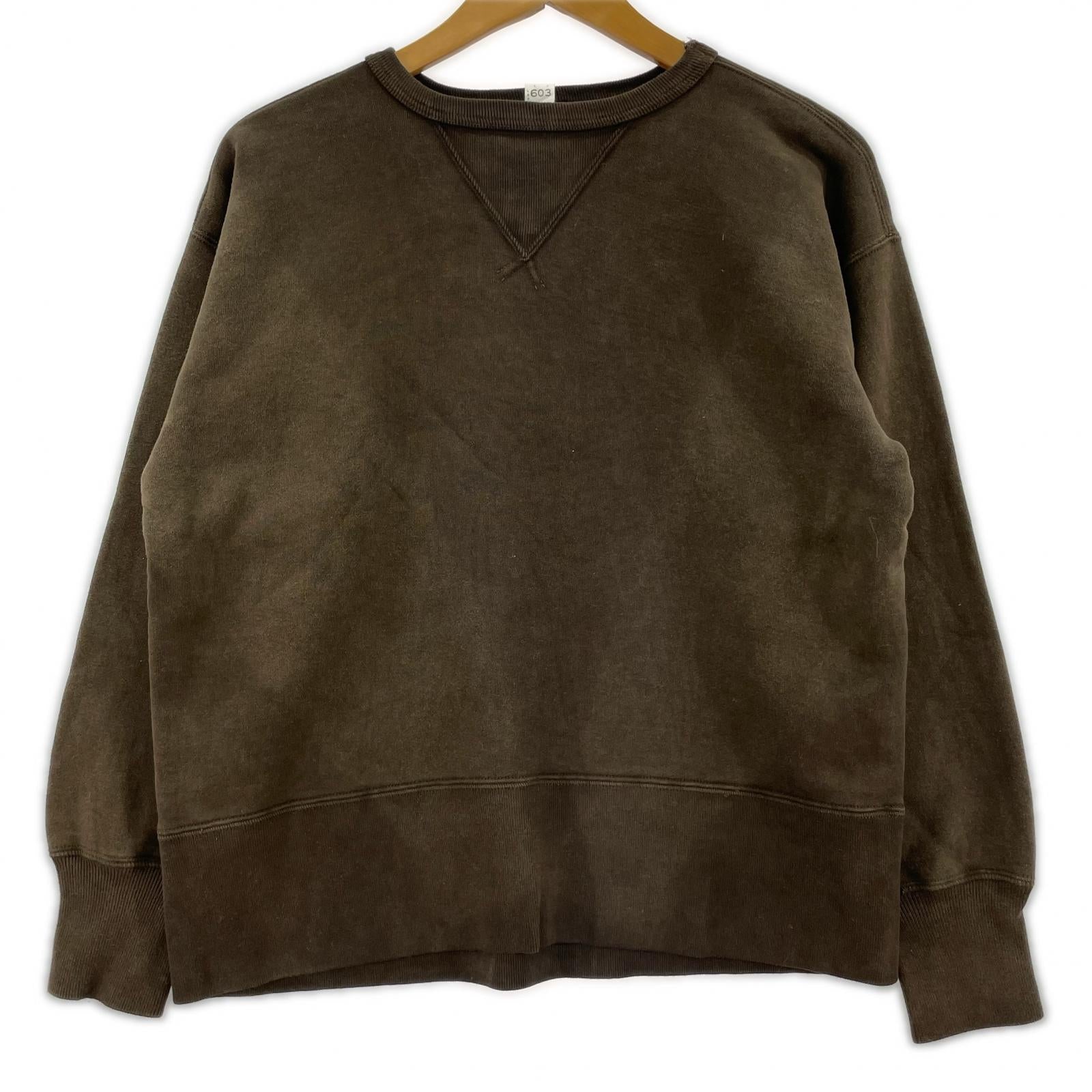 スウェット Taiga Takahashi Sweat Shirt Mix Brown Lot.603 (36) 36 ブラウン
