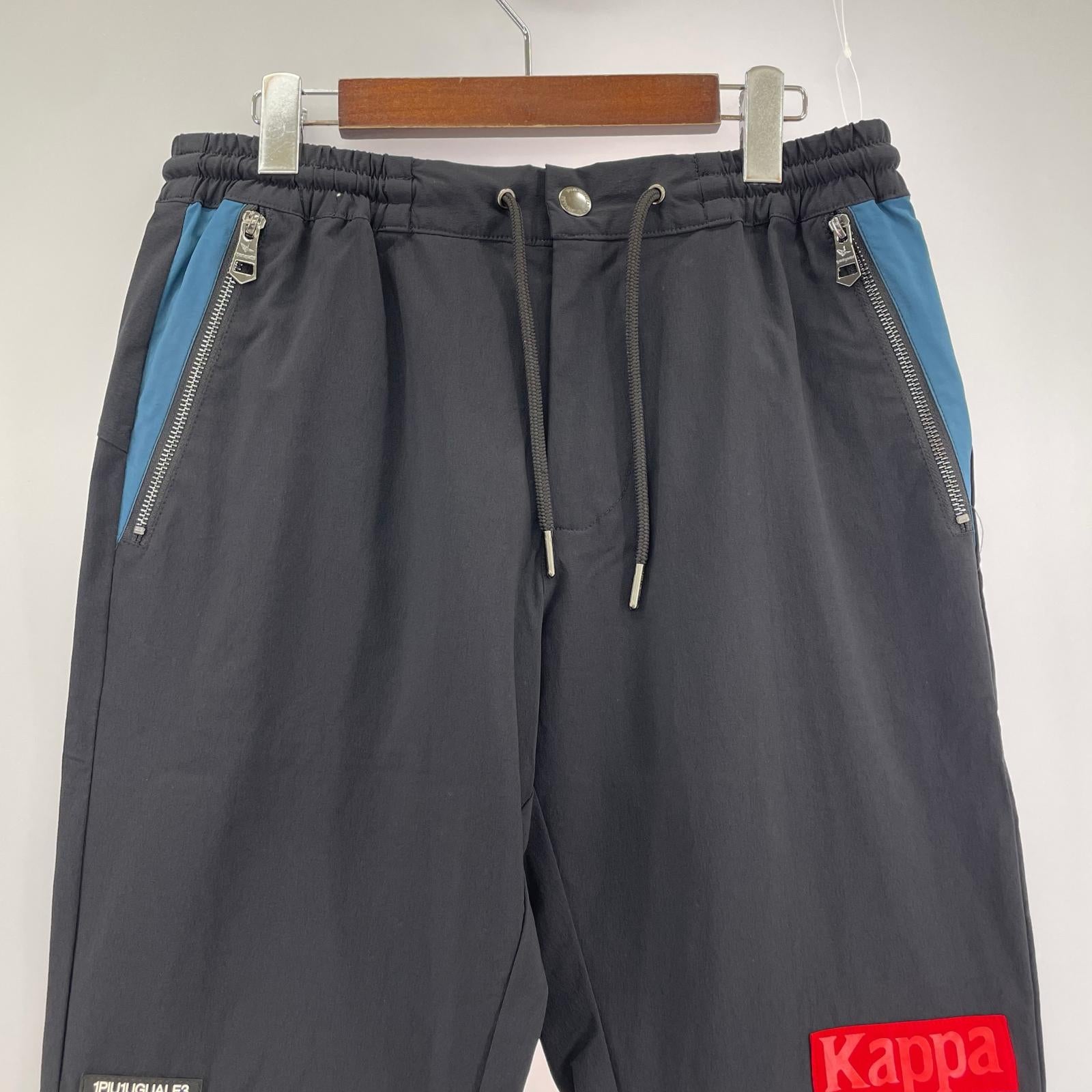 パンツ kappa ナイロンパンツ 黒 (M) M ブラック