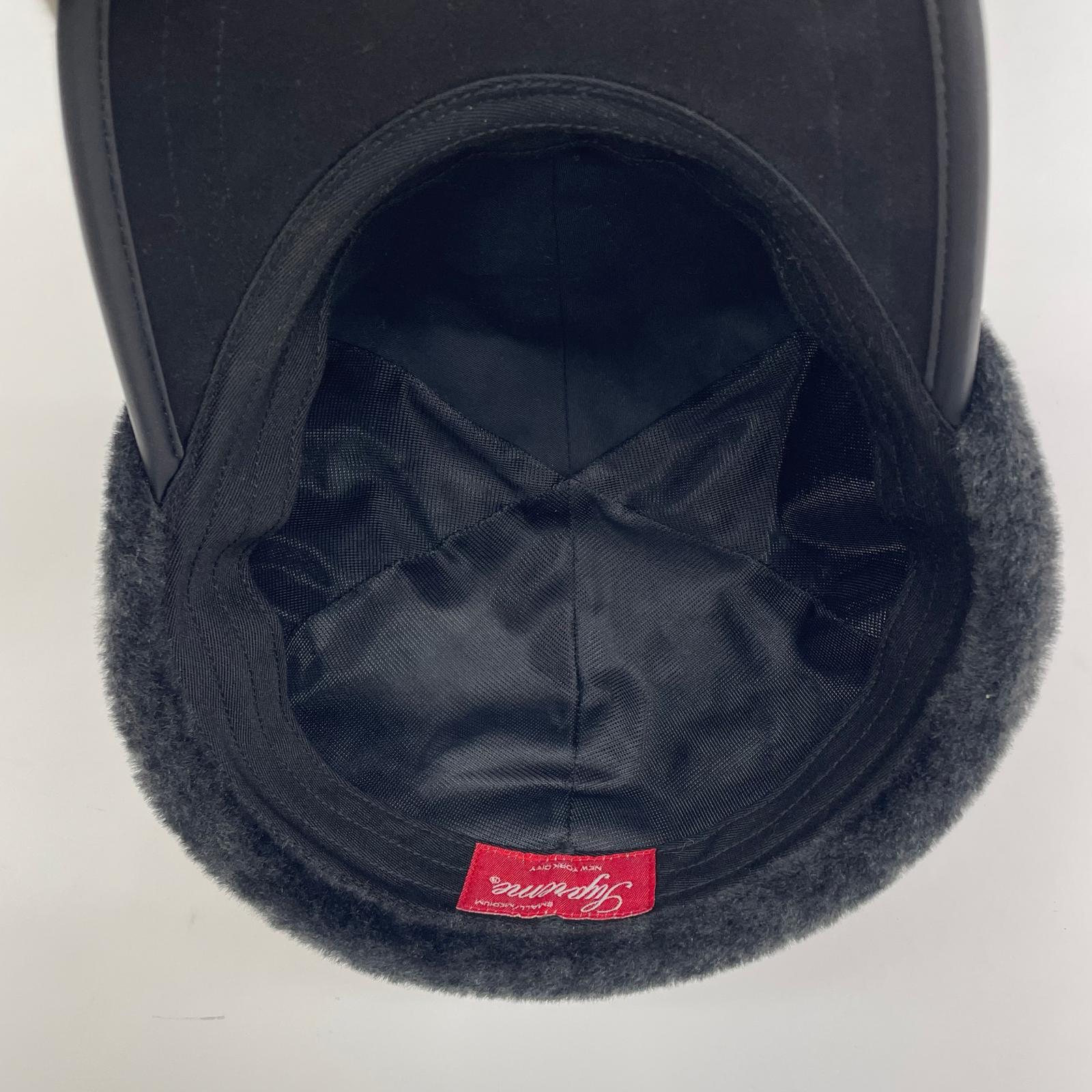 キャップ 22FW Shearling Earflap 6-Panel BLK ブラック