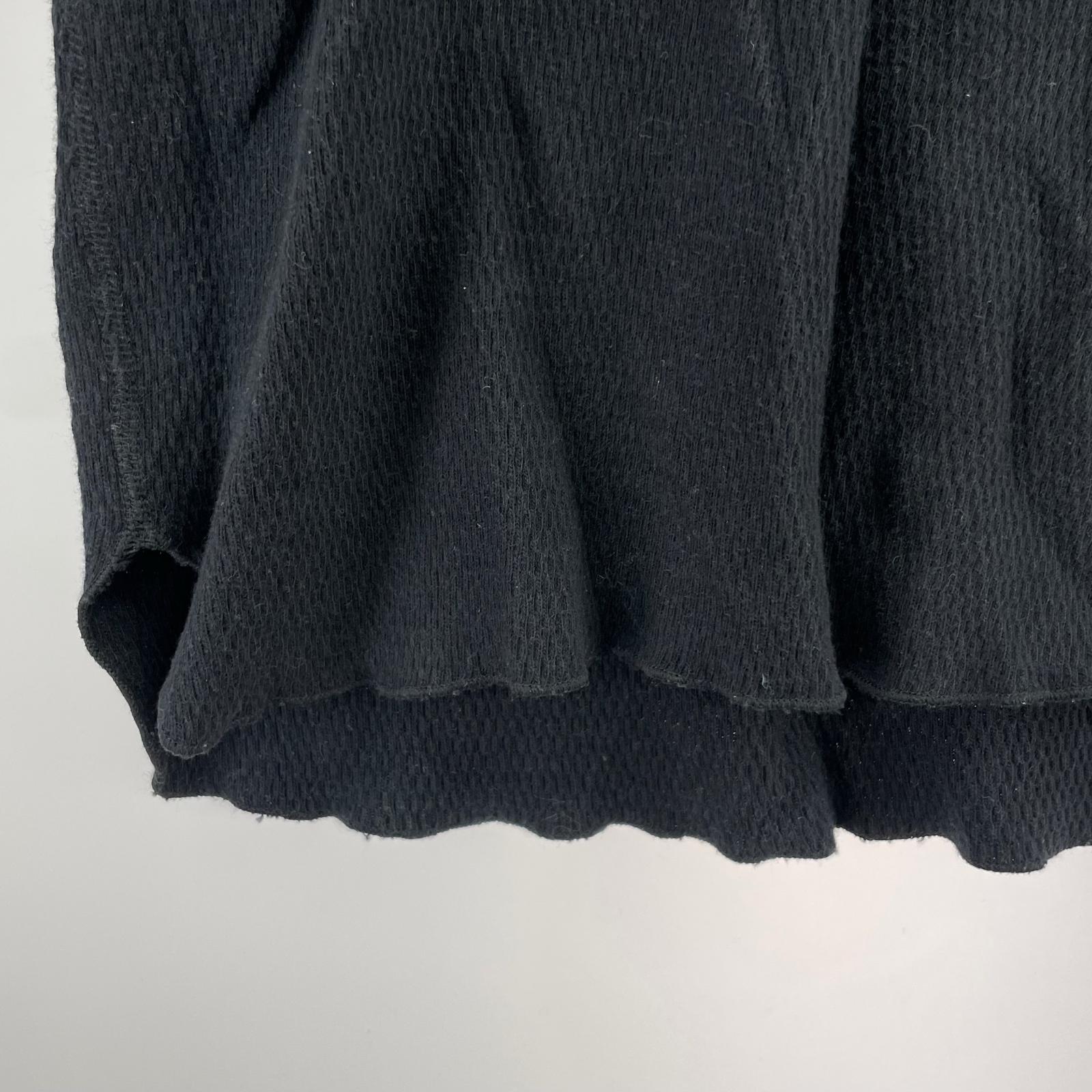 長袖Tシャツ unfil サーマル BLK 3 ブラック