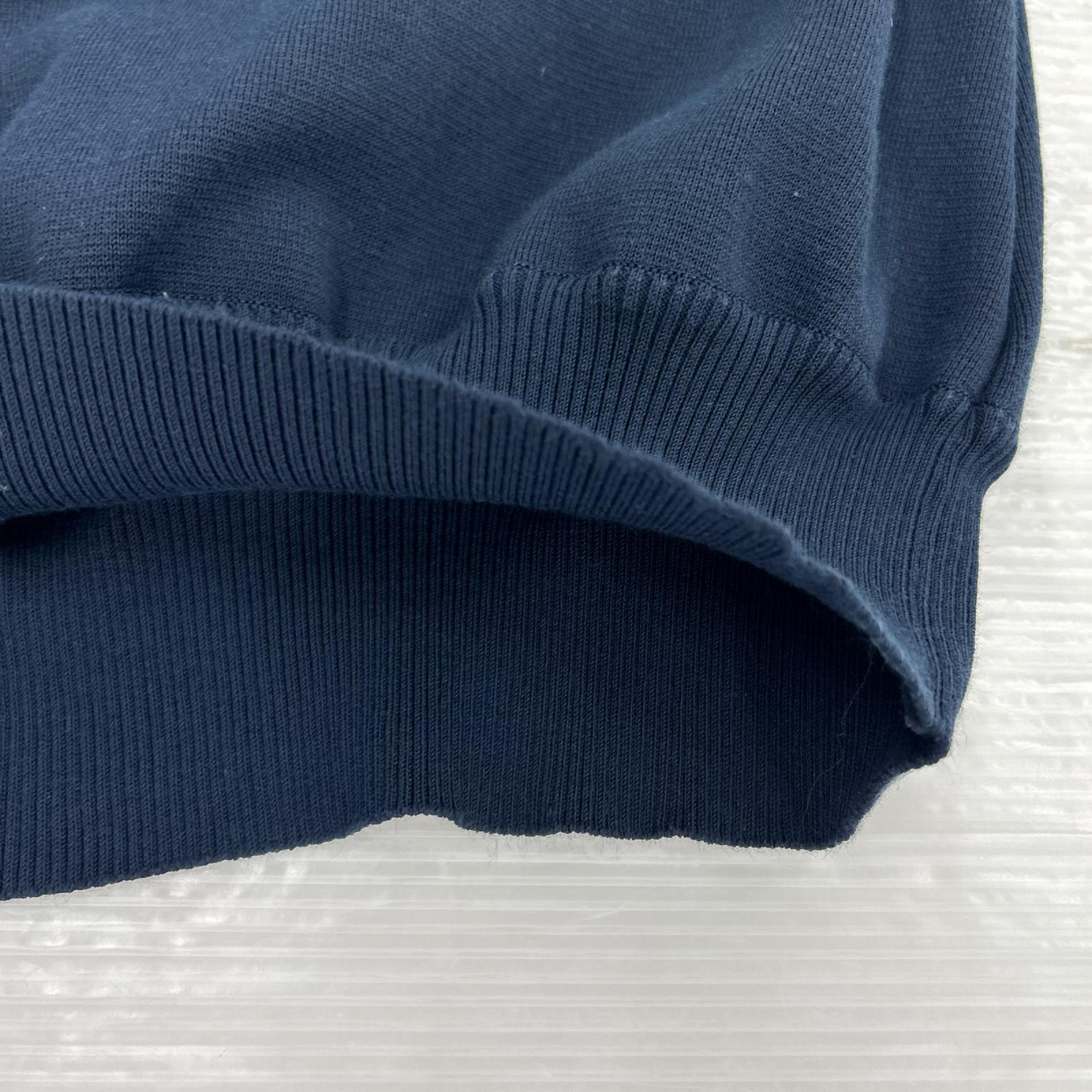 半袖Tシャツ yori コットンパフスリーブニット 紺 フリー