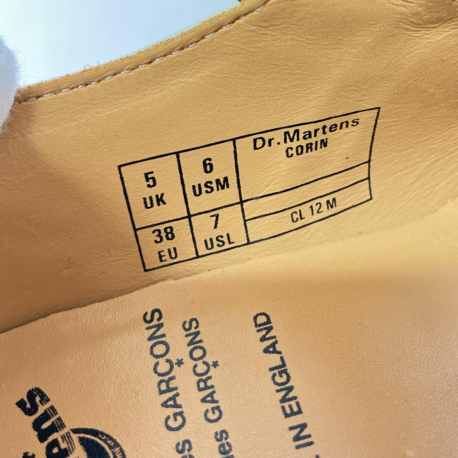 シューズ ×Dr.Martens レザーベルト メリージェーン 7 ホワイト