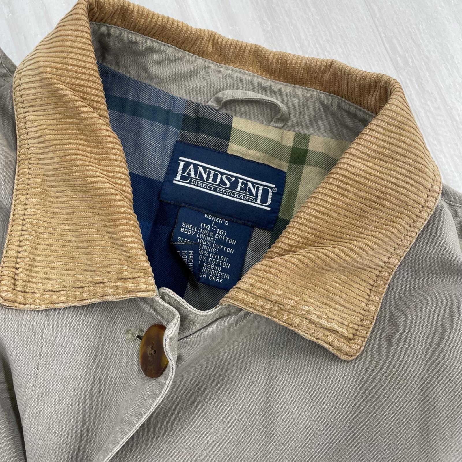ジャケット LANDS’ END L 茶 L