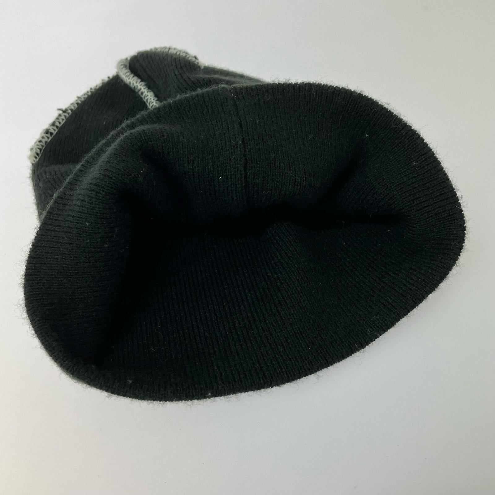 ニットキャップ EXPOSED STITCH SKULLCAP ブラック