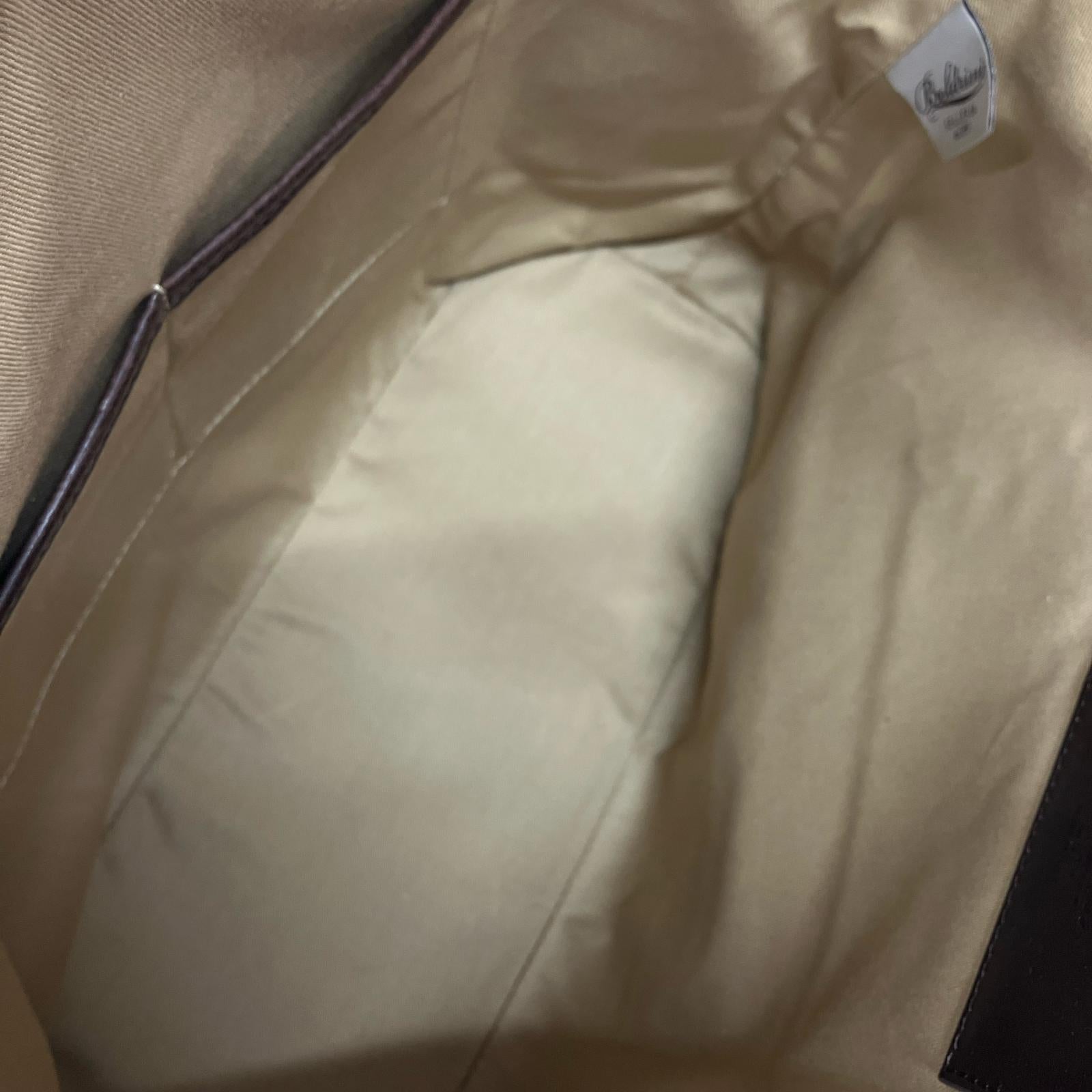 ショルダーバッグ BOLDRINI SELLERIA キャンバス トートバッグ BRW ブラウン