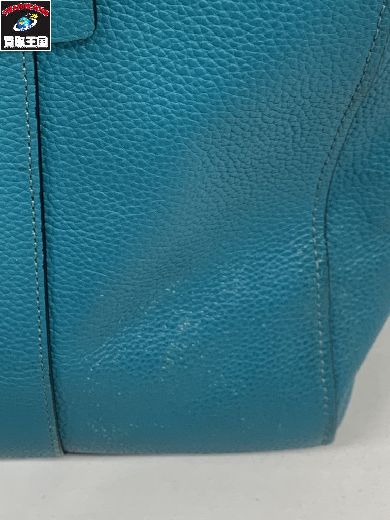 COACH ハドソン ダブルハンドルトート 緑 C8157