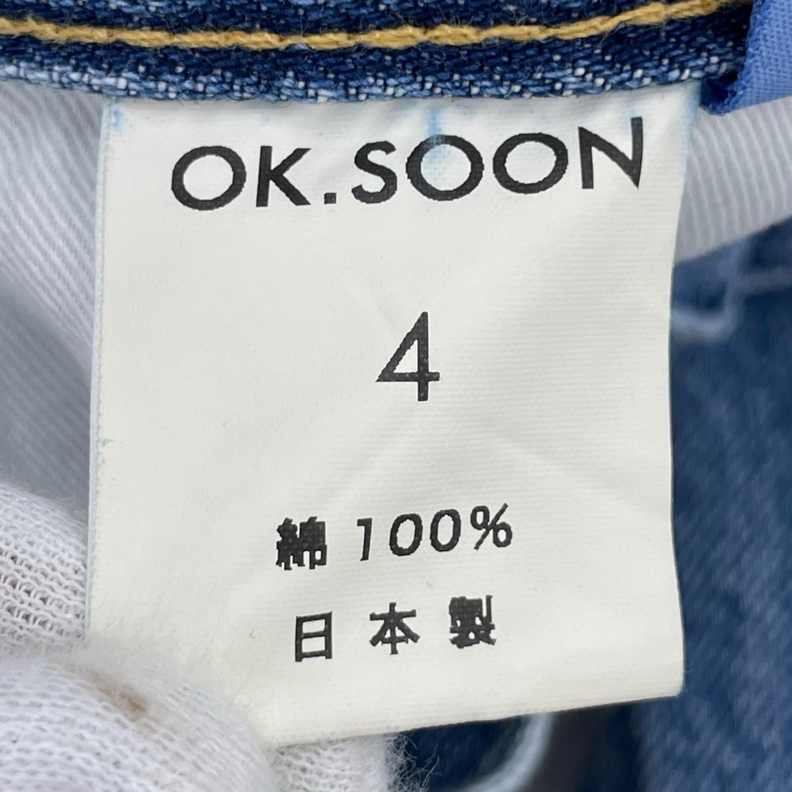 デニムパンツ OK.SOON ワイド デニムパンツ 4 4 ブルー